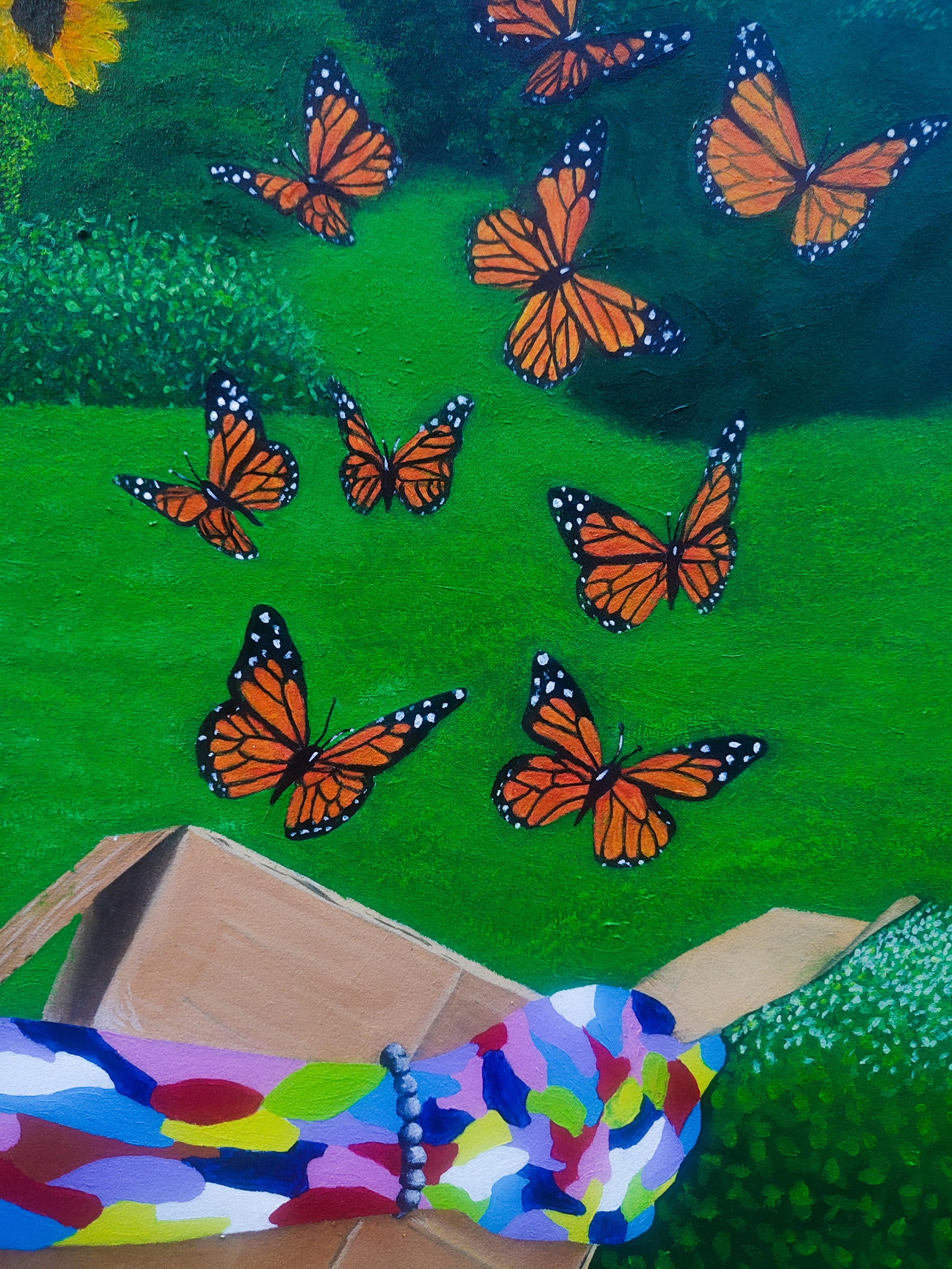Madoti Oluwadamilare, Hopes Ascending On Delicate Wings Painting - 2