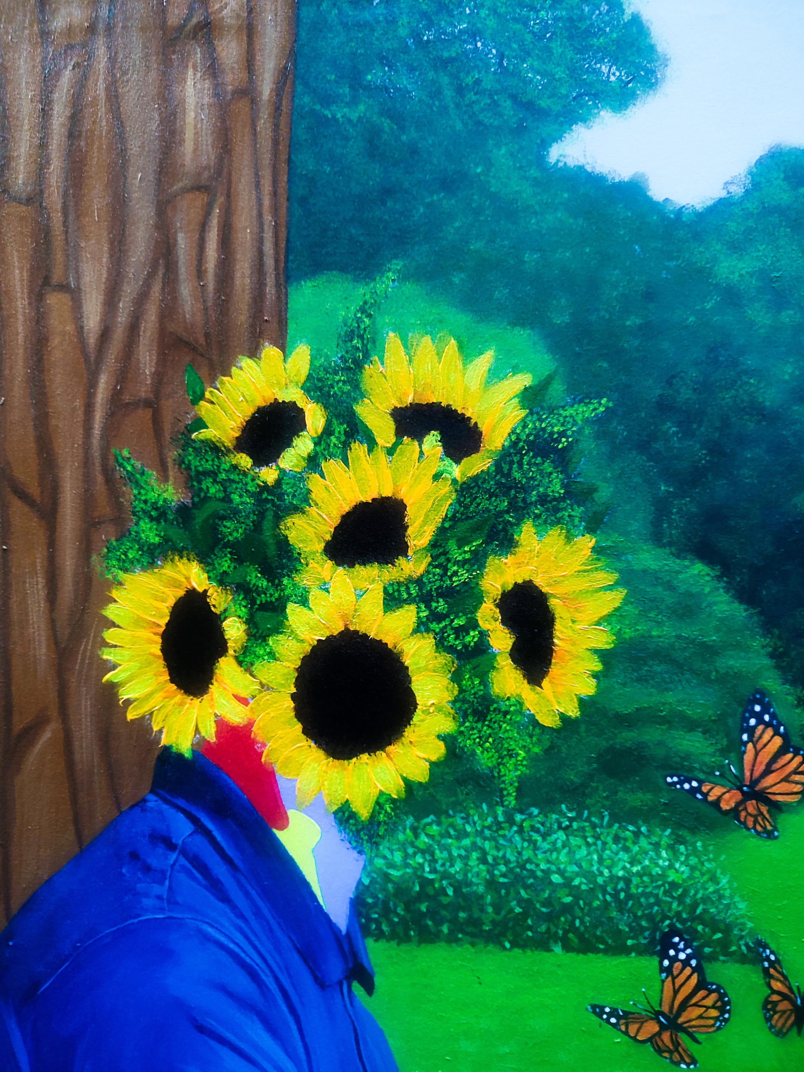 Madoti Oluwadamilare, Hopes Ascending On Delicate Wings Painting - 3