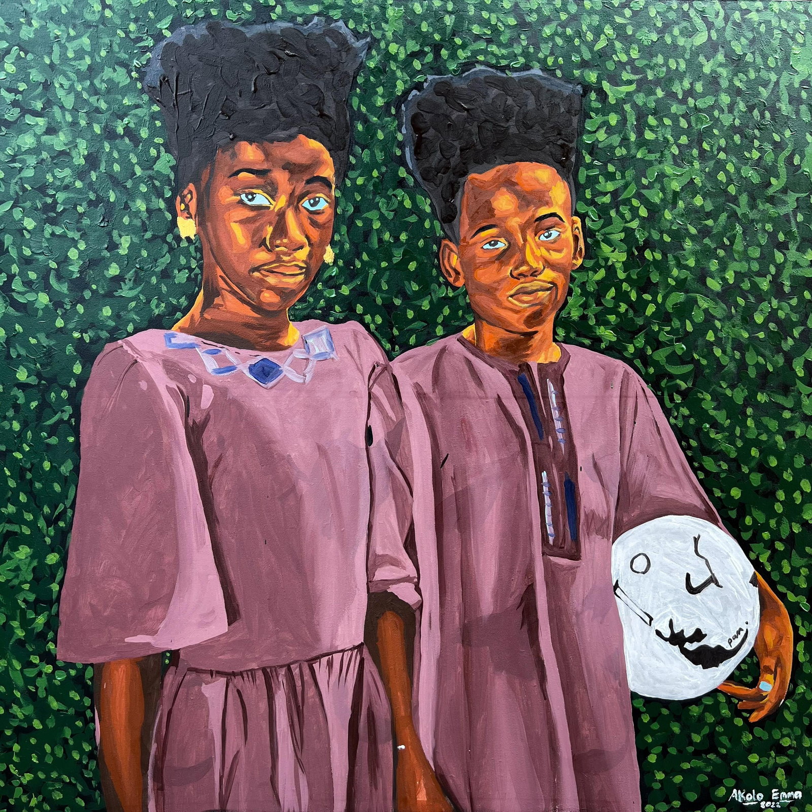 What We Owe to Each Other, 2 , Emmanuel Akolo (2023) , Acrylic on Canvas - 2