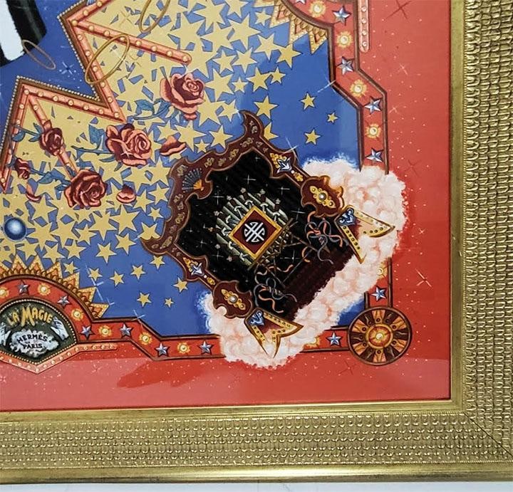 Framed Vintage Hermès "La Magie" Silk Scarf by Claudia Stuhlhofer-Mayr 1999 - 12