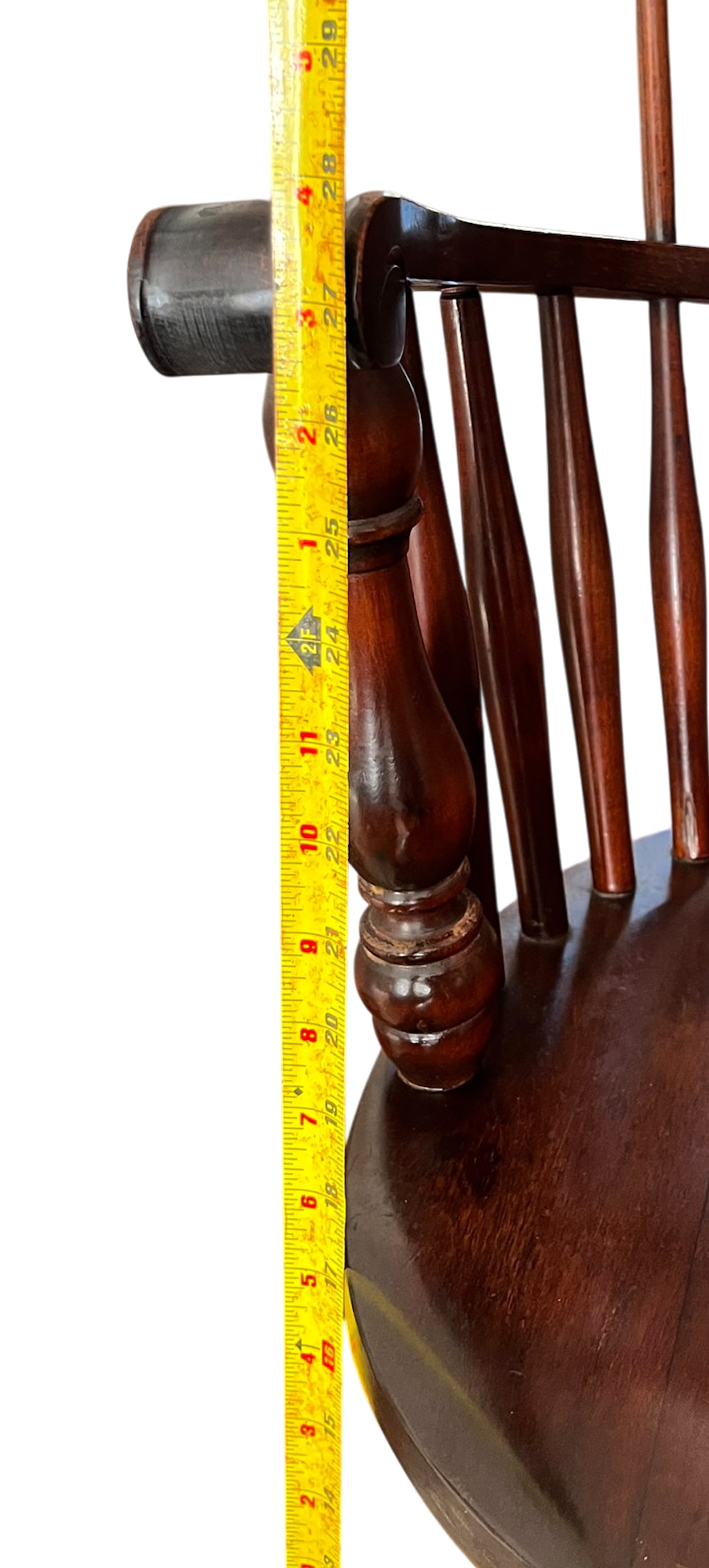 Set of 6 Vintage Bent Brothers Solid Maple Sack-Back Windsor Captain's Dining Chairs, Circa 1940s - 13