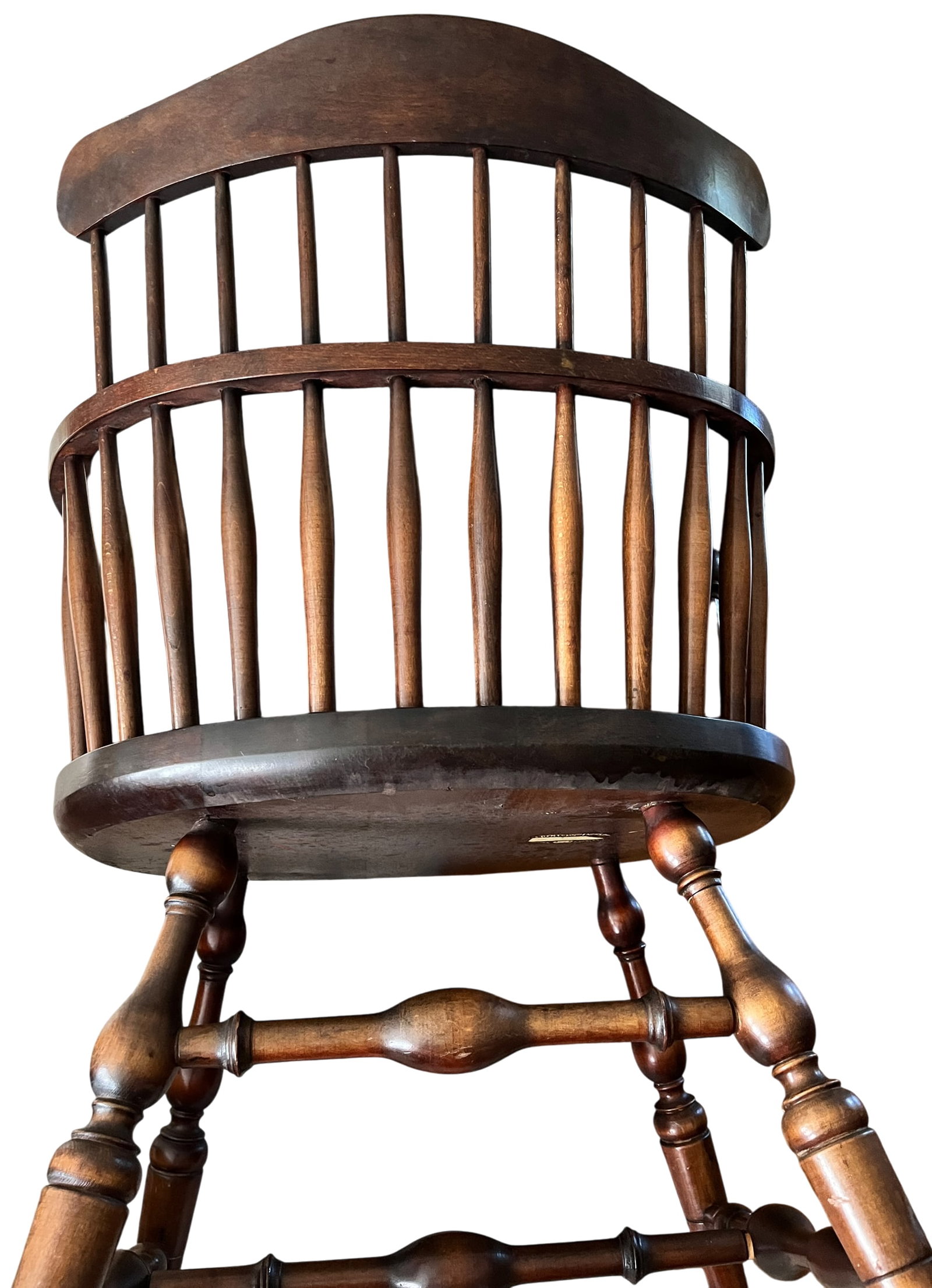 Set of 6 Vintage Bent Brothers Solid Maple Sack-Back Windsor Captain's Dining Chairs, Circa 1940s - 6
