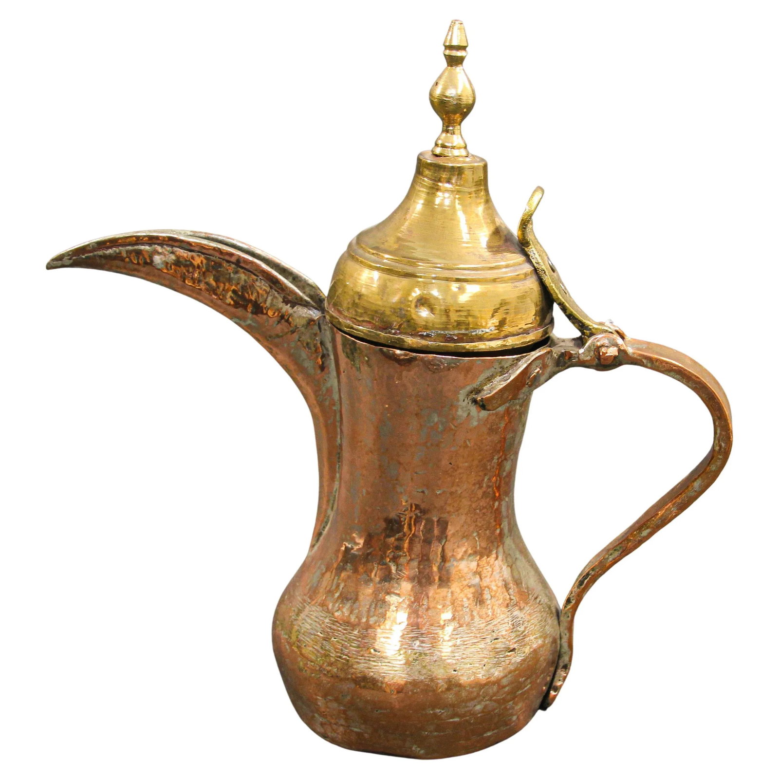 Middle Eastern Arabian Tinned Copper Dallah - 13
