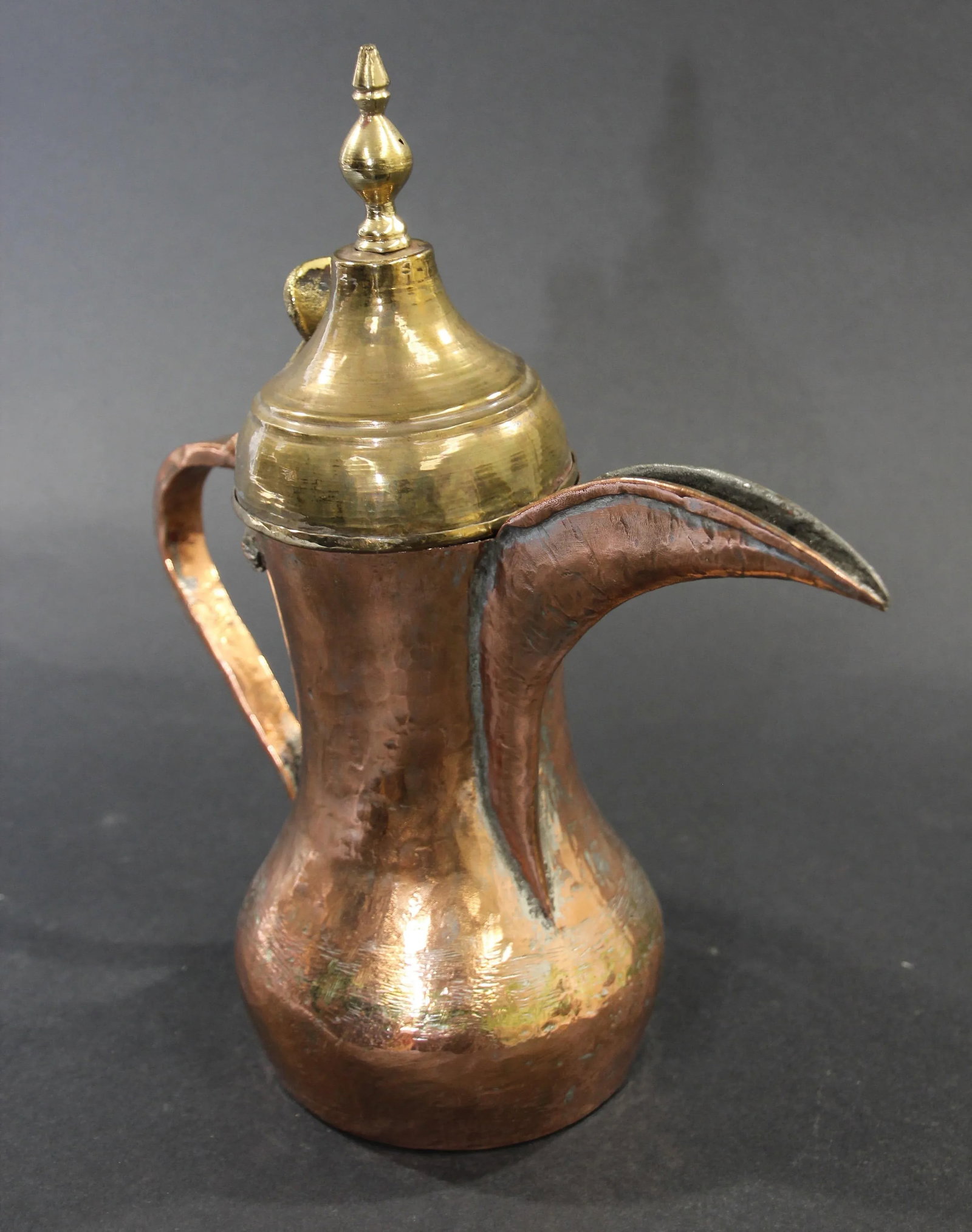 Middle Eastern Arabian Tinned Copper Dallah - 3