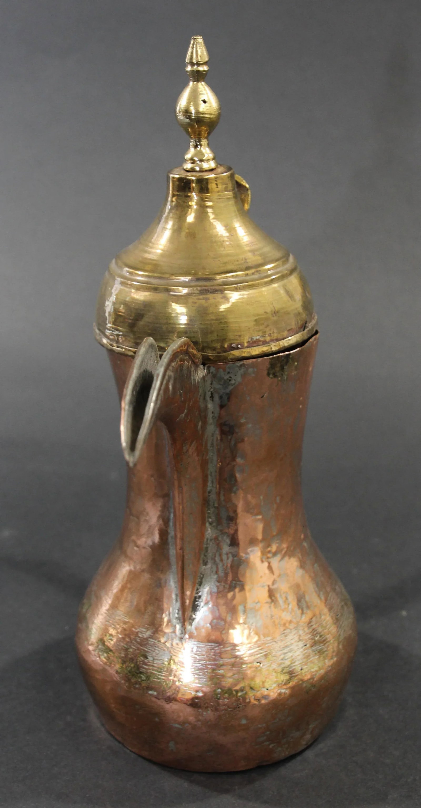 Middle Eastern Arabian Tinned Copper Dallah - 4