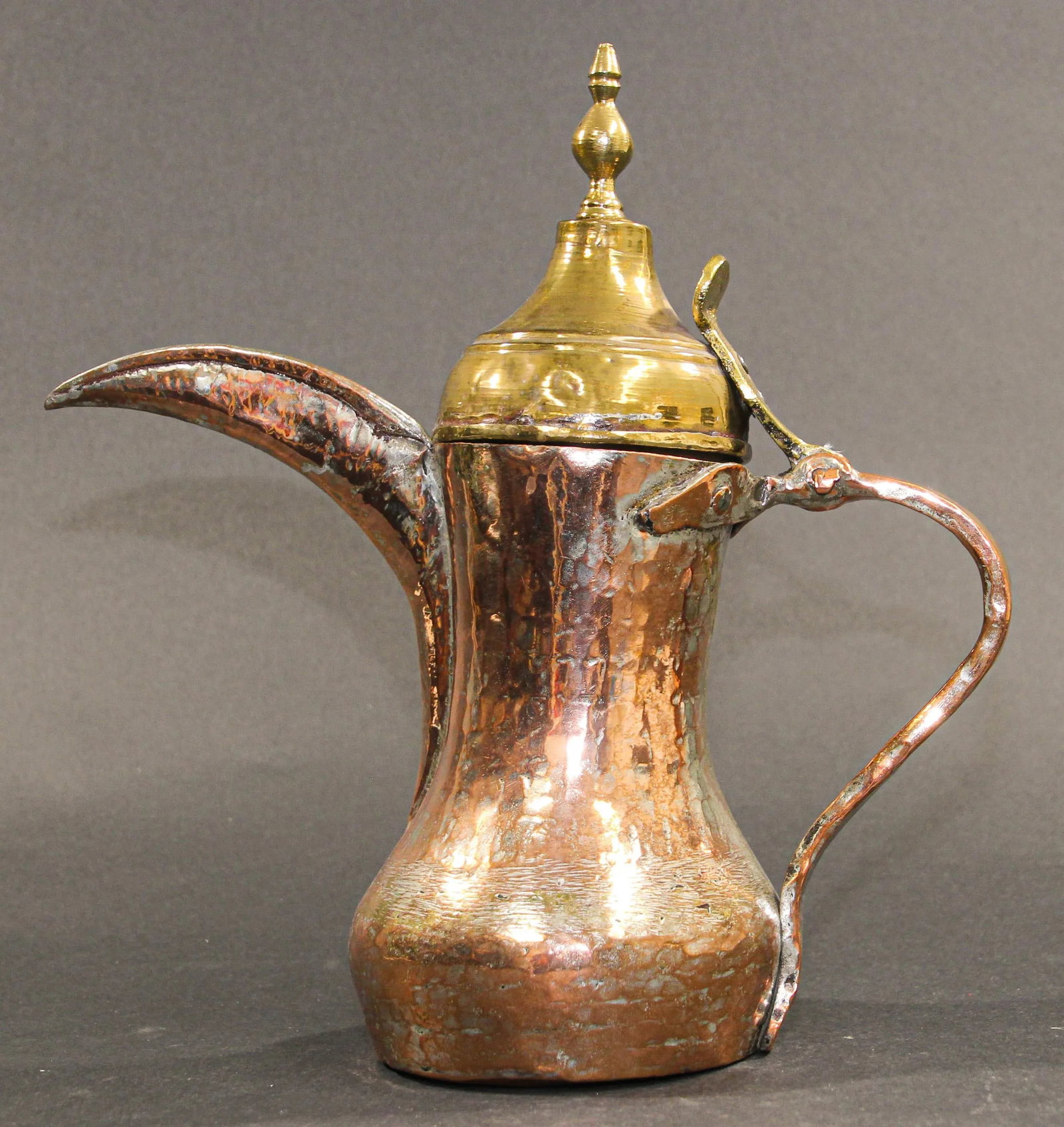 Middle Eastern Arabian Tinned Copper Dallah - 6