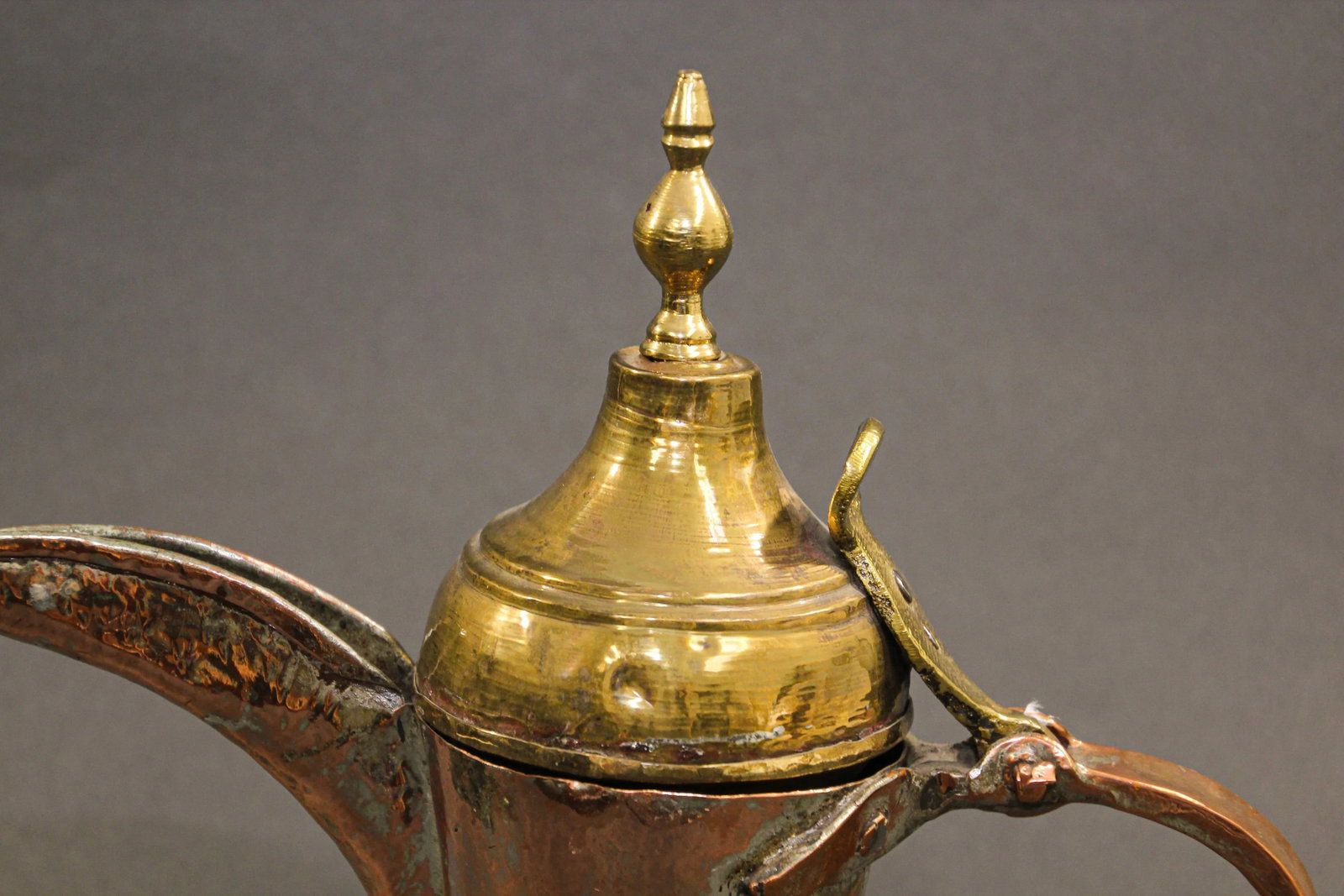 Middle Eastern Arabian Tinned Copper Dallah - 7