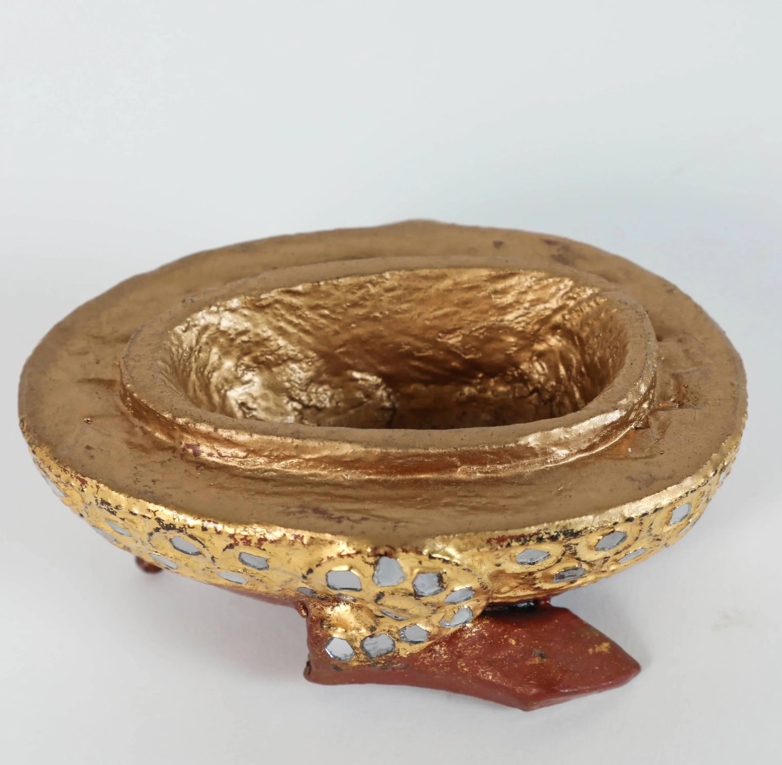 Hintha Burmese Bird-Shaped Betel Gold Lacquered Box - Set of 3 - 7
