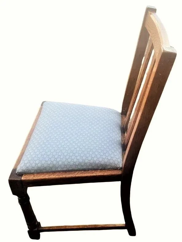 Scottish Arts & Crafts Quarter Sawn Oak Dining Chairs by F. H. Marshall - Set of 4 - Early 20th Cent - 3