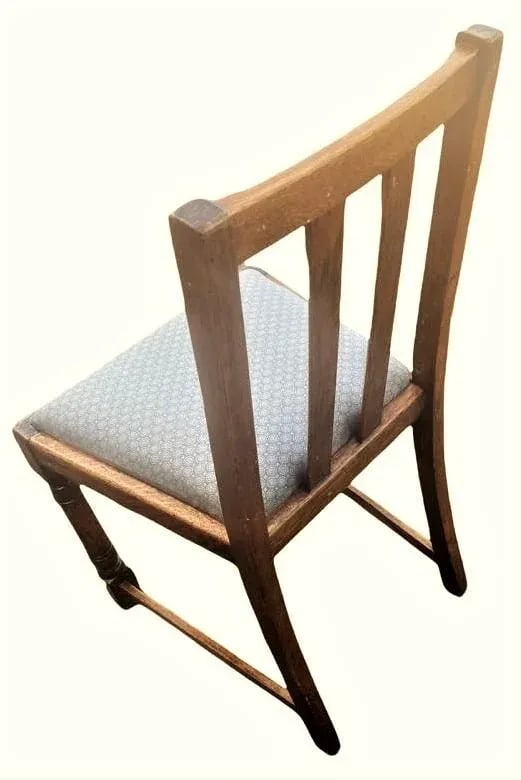 Scottish Arts & Crafts Quarter Sawn Oak Dining Chairs by F. H. Marshall - Set of 4 - Early 20th Cent - 4