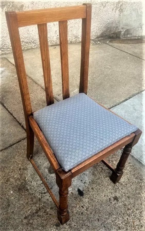 Scottish Arts & Crafts Quarter Sawn Oak Dining Chairs by F. H. Marshall - Set of 4 - Early 20th Cent - 7