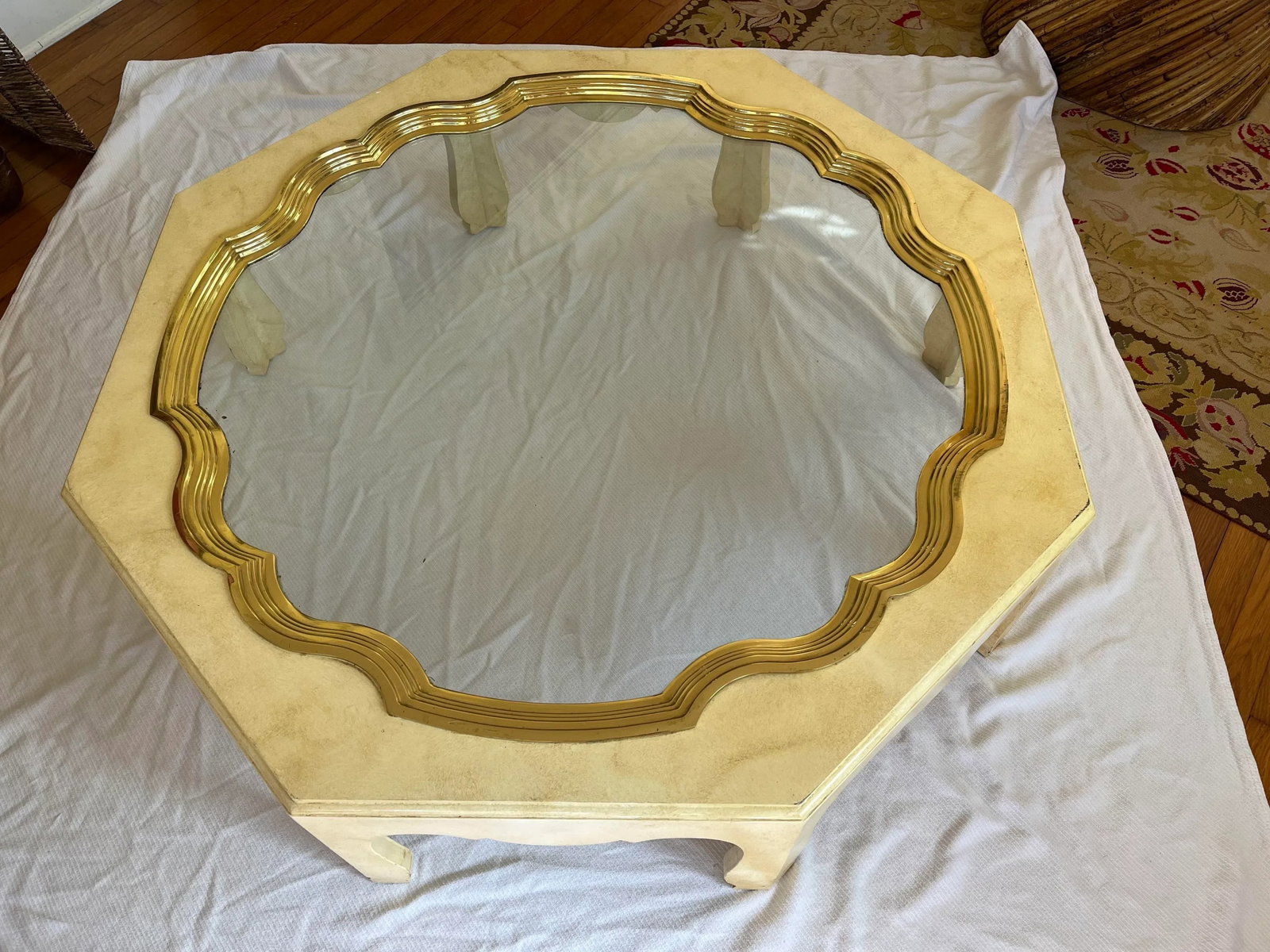 Mid 20th Century Vintage Baker Collection Octagonal Coffee Table - 13