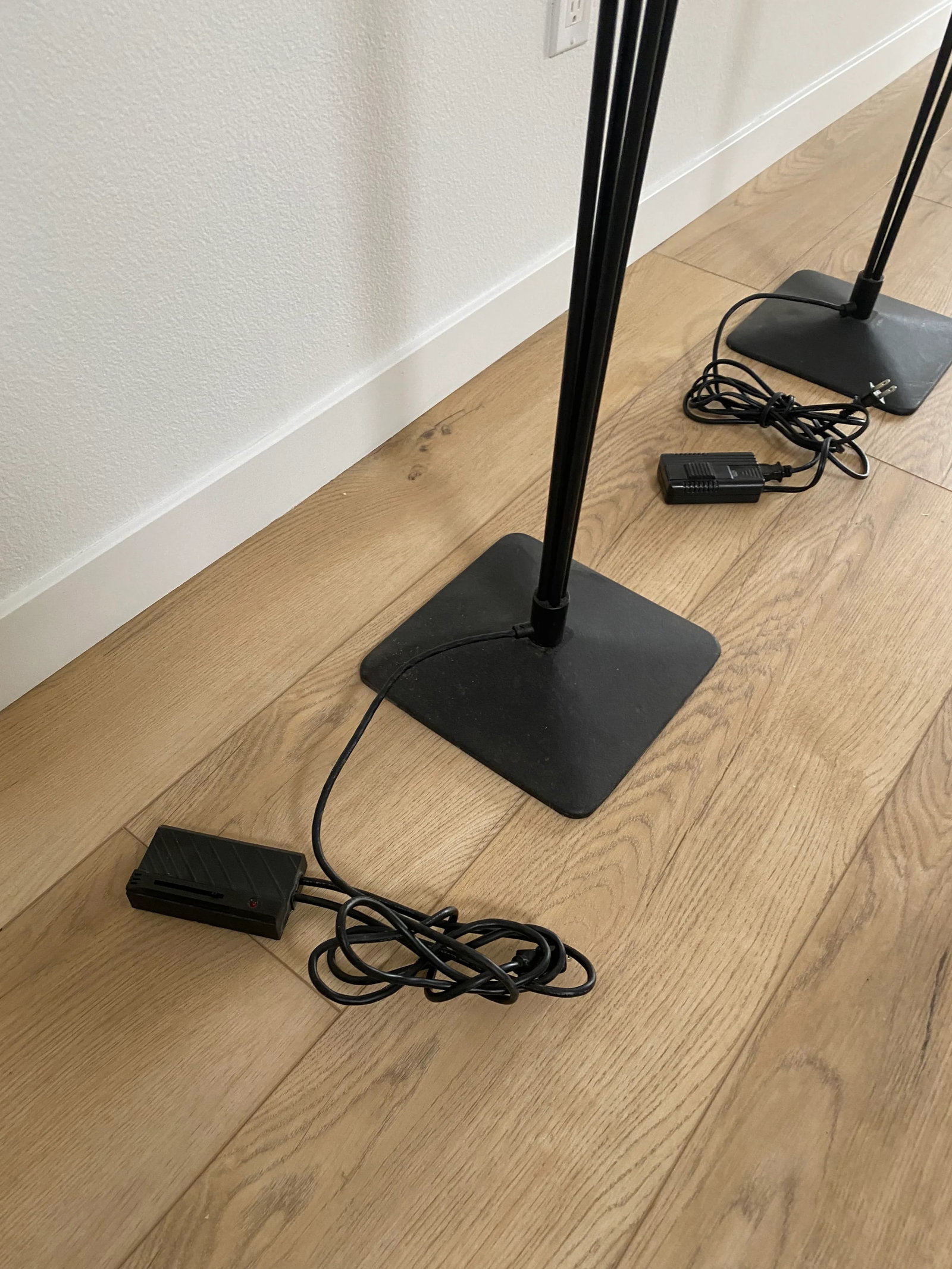 Post Modern Black Floor Lamps by Koch & Lowy - a Pair - 3