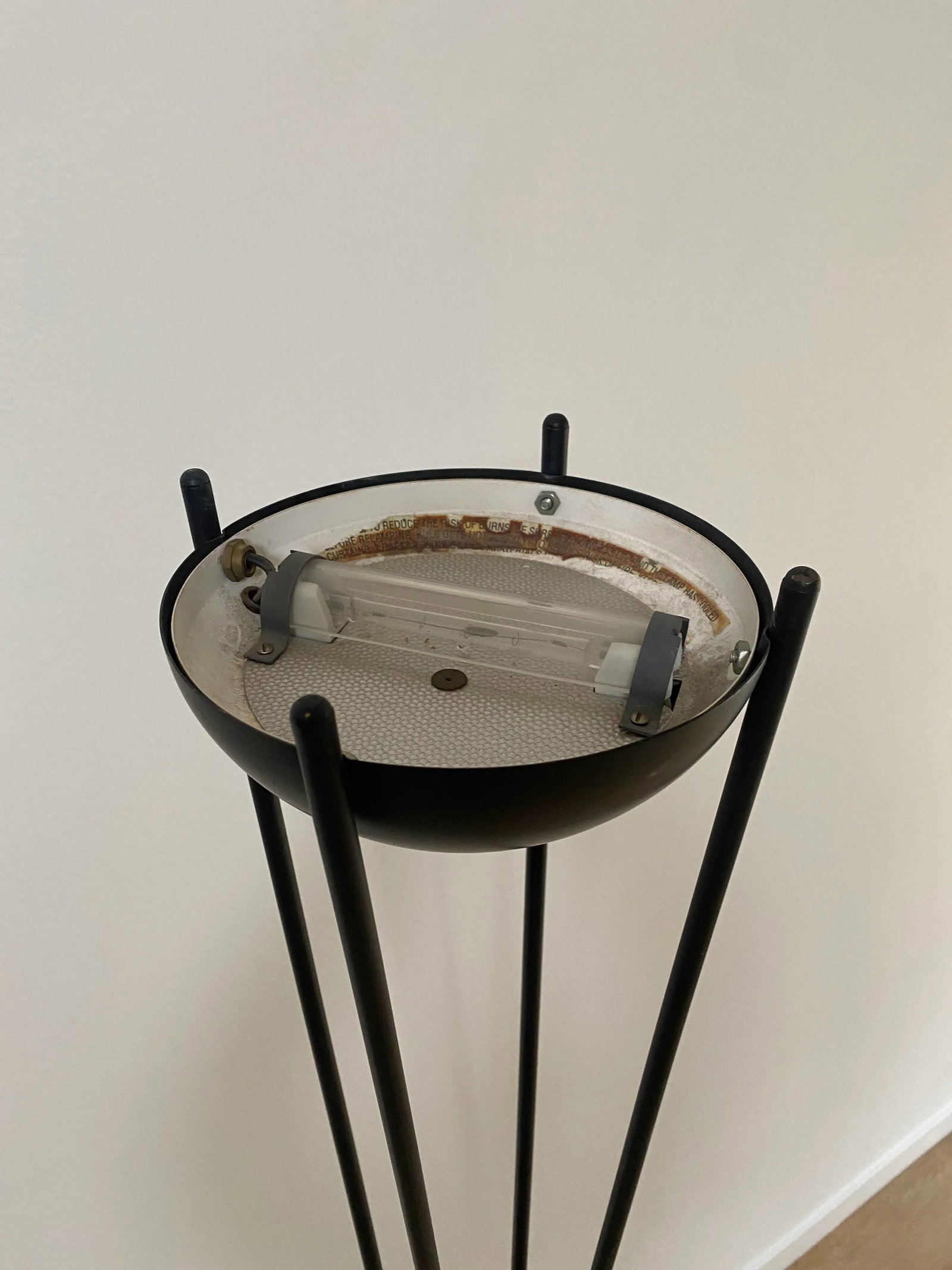 Post Modern Black Floor Lamps by Koch & Lowy - a Pair - 5
