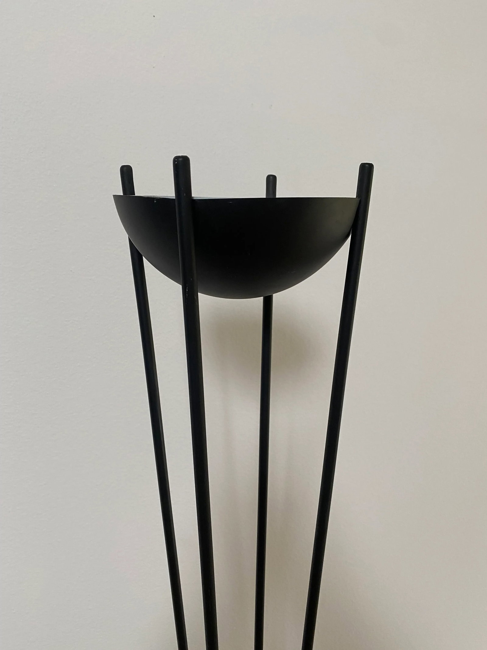 Post Modern Black Floor Lamps by Koch & Lowy - a Pair - 7