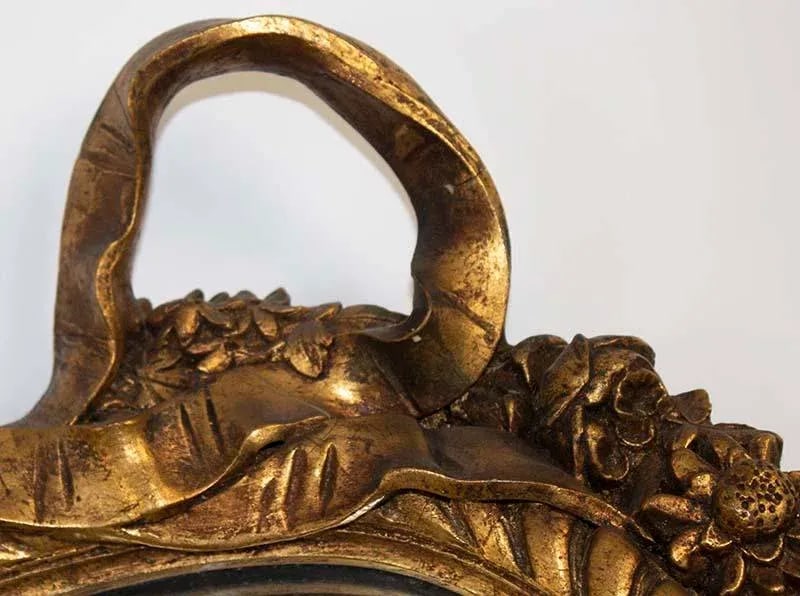Antique Gold Gilt Mirror - Bow Tie Motif - 3