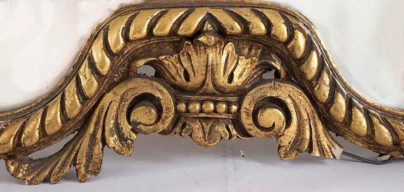 Antique Gold Gilt Mirror - Bow Tie Motif - 5