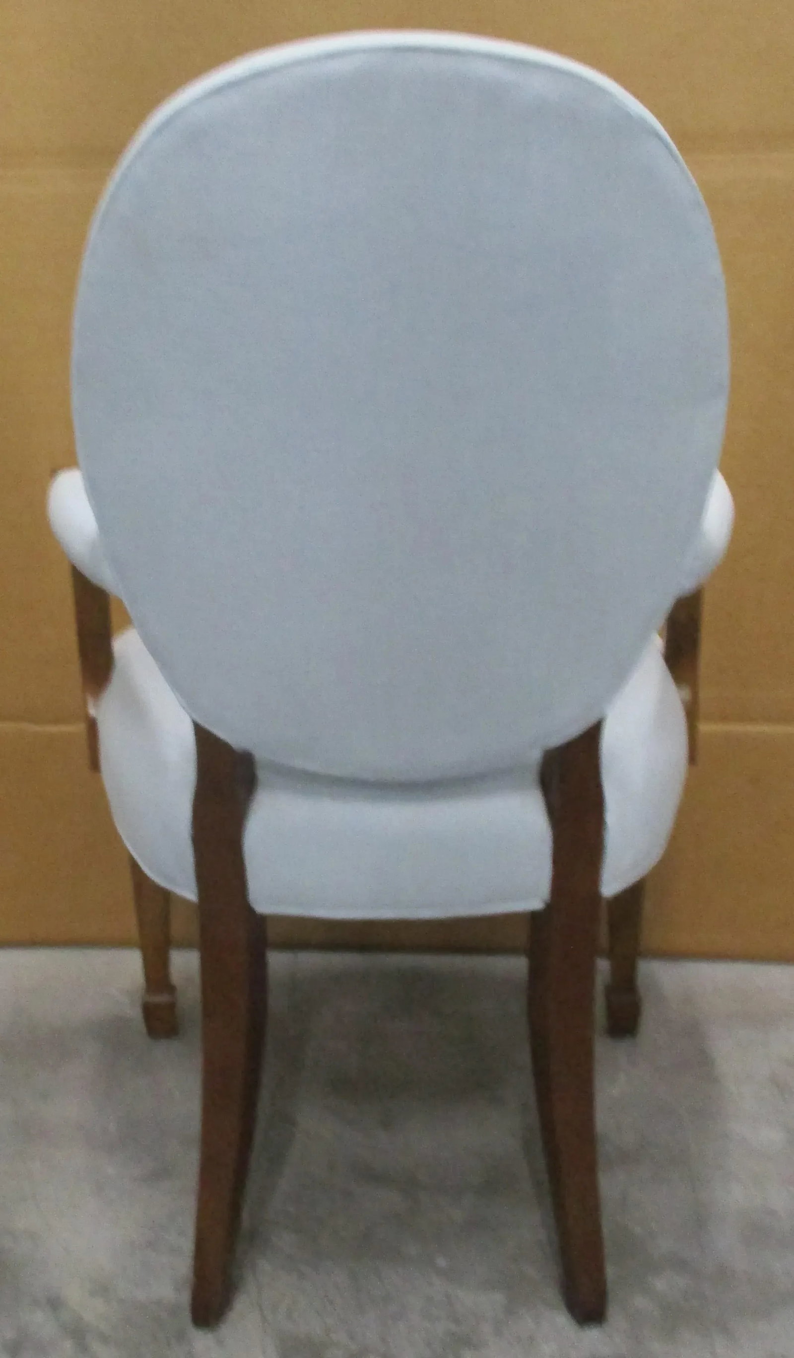 Hickory Chair Company Inlaid Mahogany and Upholstered Open Louis XVI Armchairs - a Pair - 7