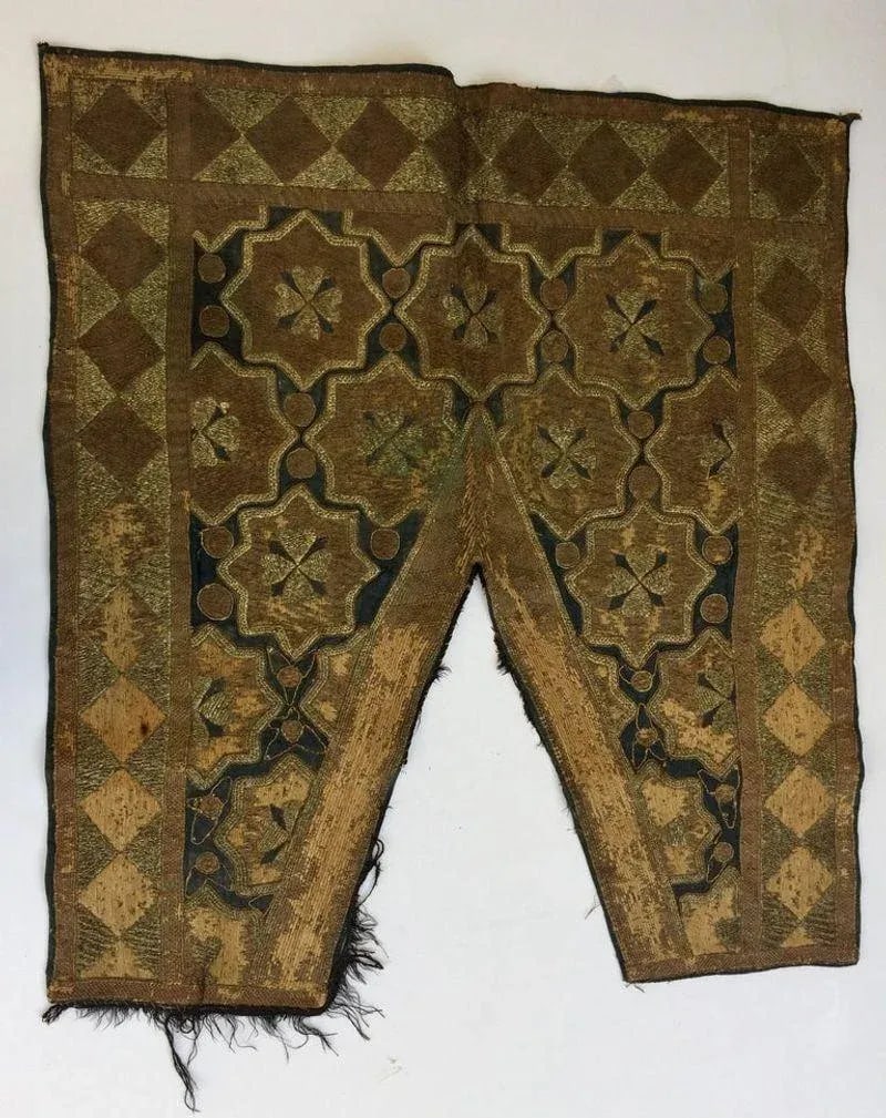 19th Century Ottoman Moorish Metallic Threads Embroidered Textile - 7