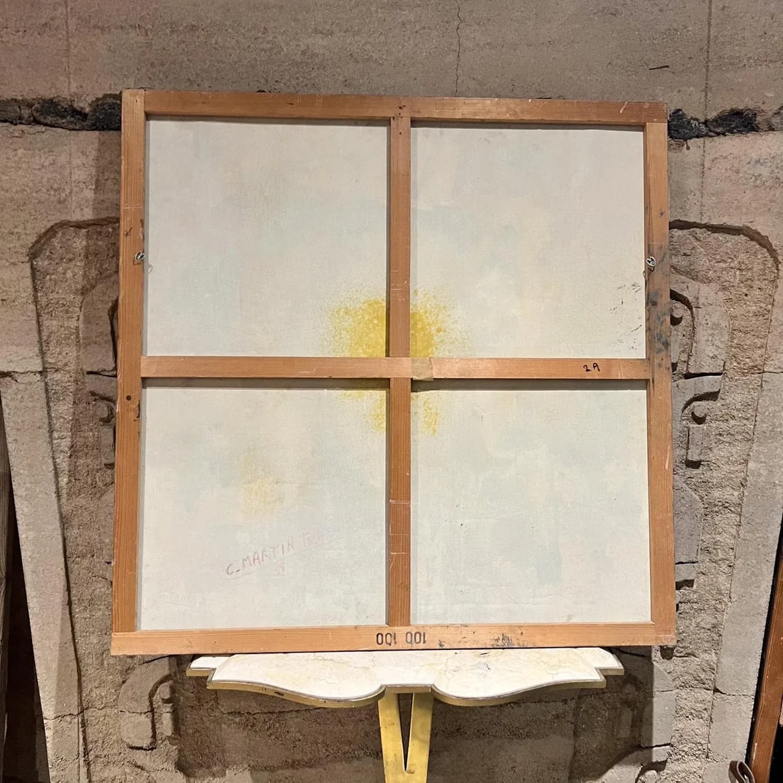 1988 Abstract Cubist Original Oil Painting on Canvas C. Martin Tschaen - 7