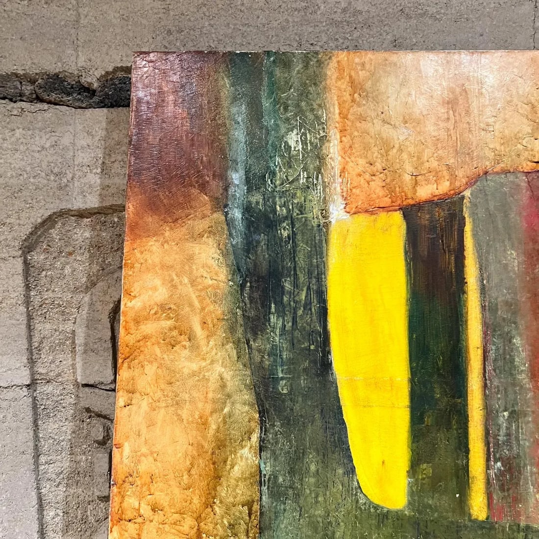 1988 Abstract Cubist Original Oil Painting on Canvas C. Martin Tschaen - 8