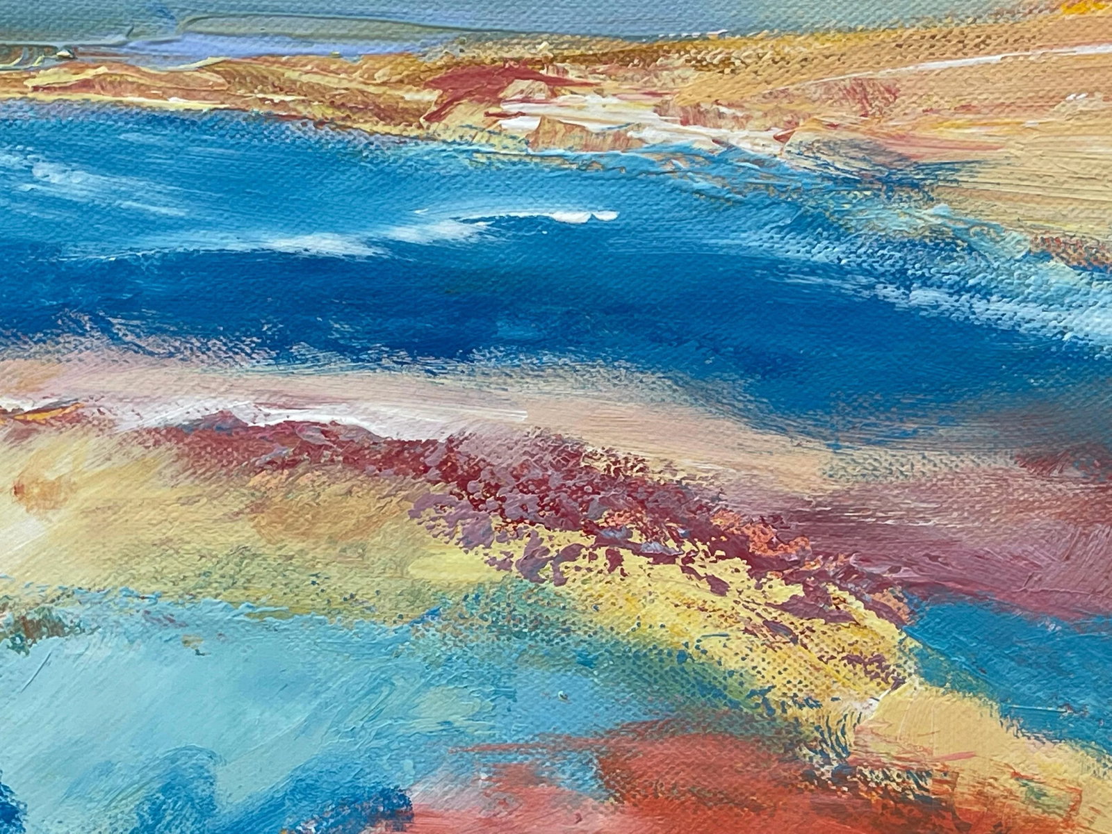 Colourful Impressionist Abstract Landscape by Contemporary British Artist - 11