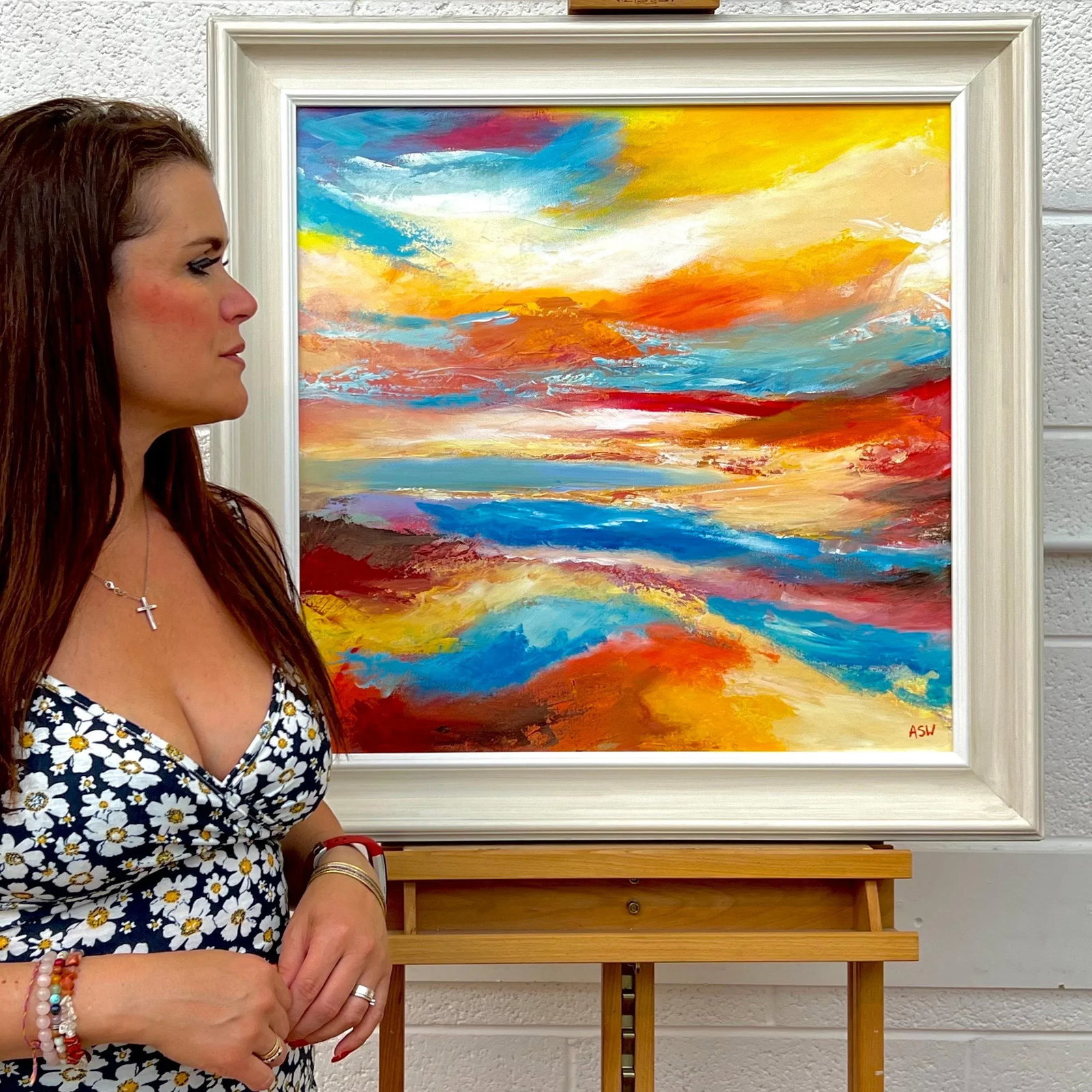Colourful Impressionist Abstract Landscape by Contemporary British Artist - 2