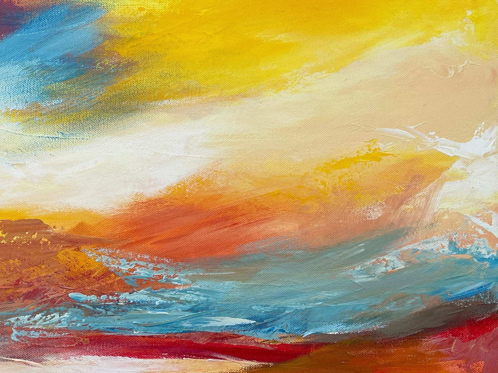 Colourful Impressionist Abstract Landscape by Contemporary British Artist - 3