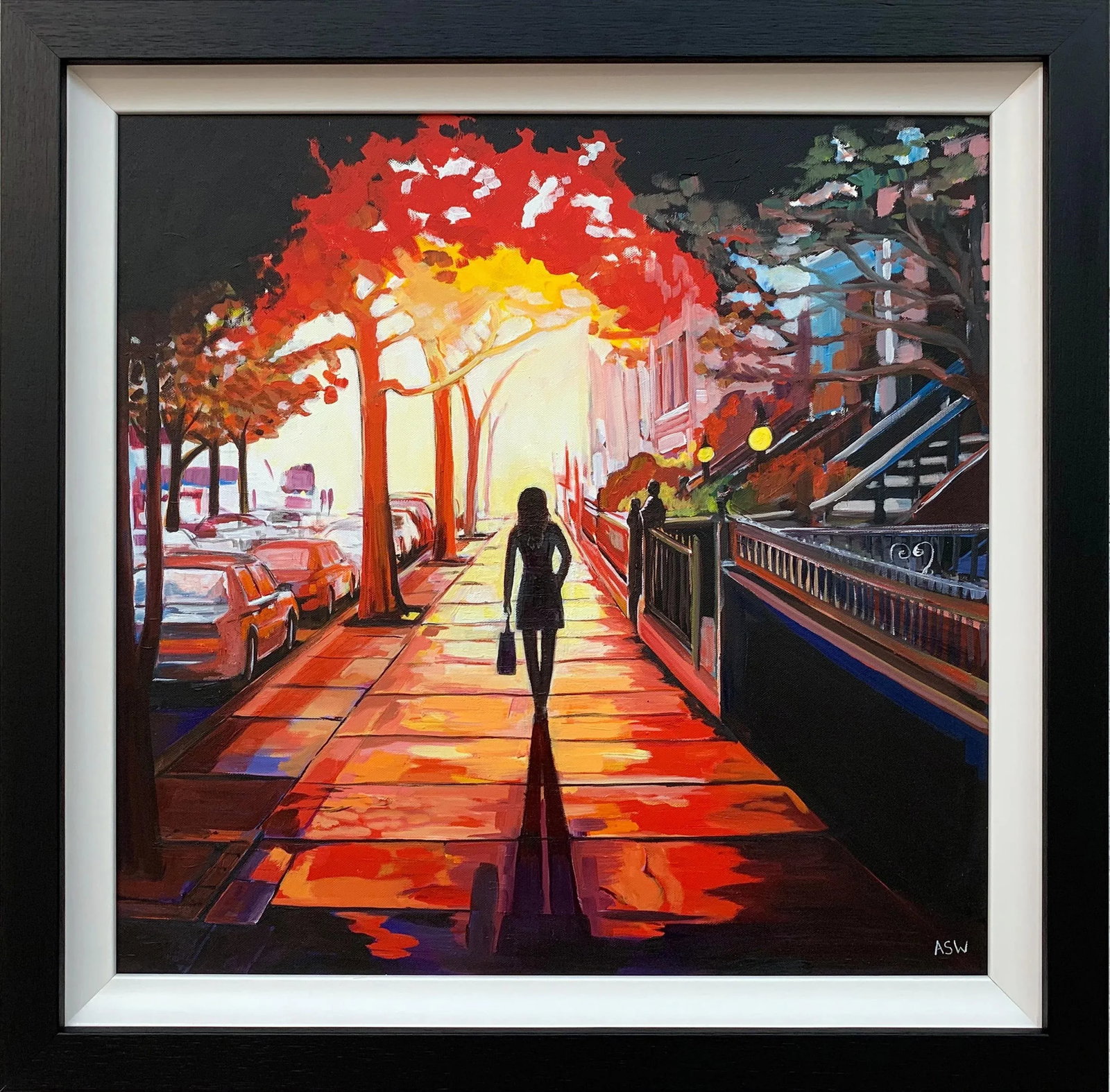 Angela Wakefield, New York Sunshine Figurative Cityscape Painting British Urban Landscape Artist, 20 - 10