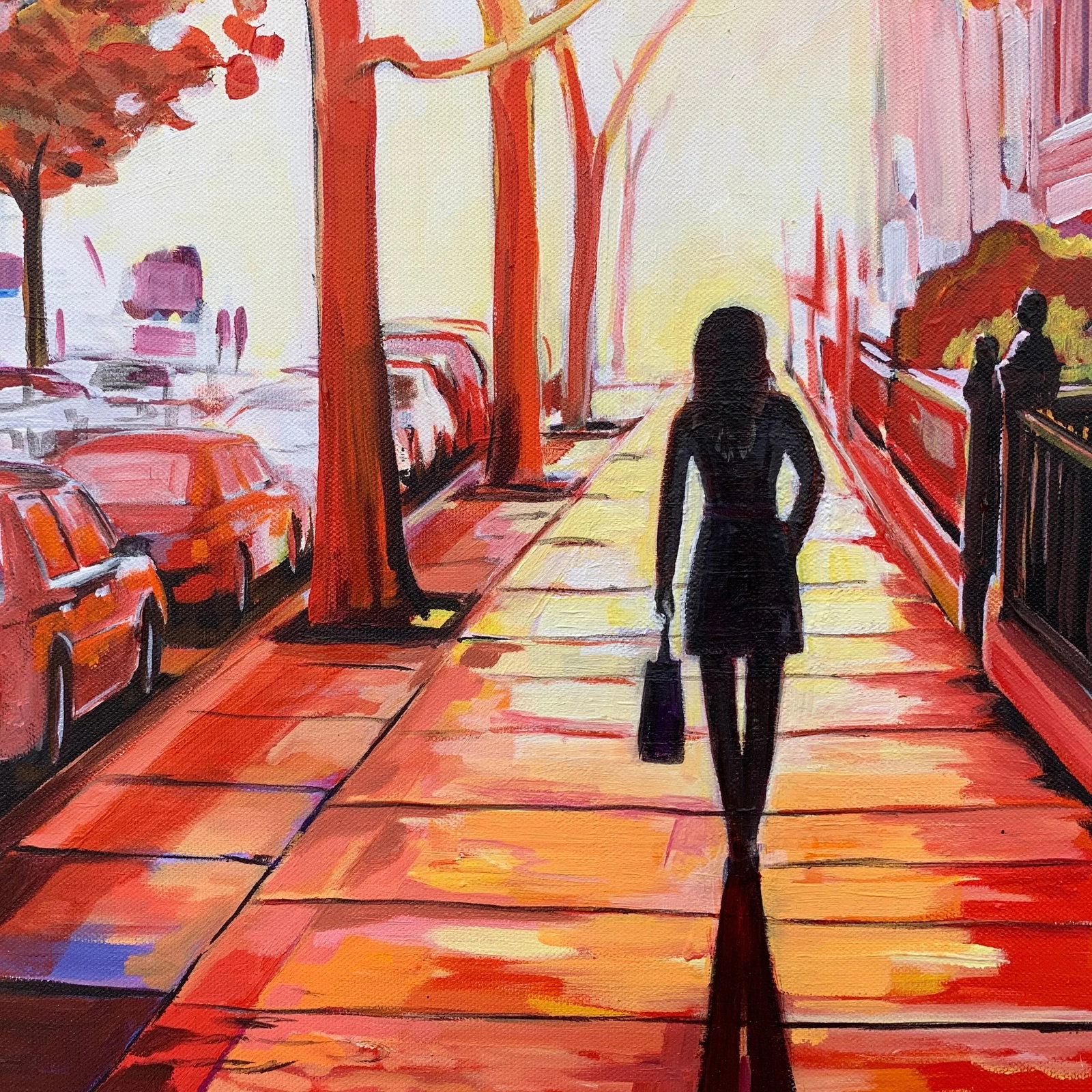 Angela Wakefield, New York Sunshine Figurative Cityscape Painting British Urban Landscape Artist, 20 - 7