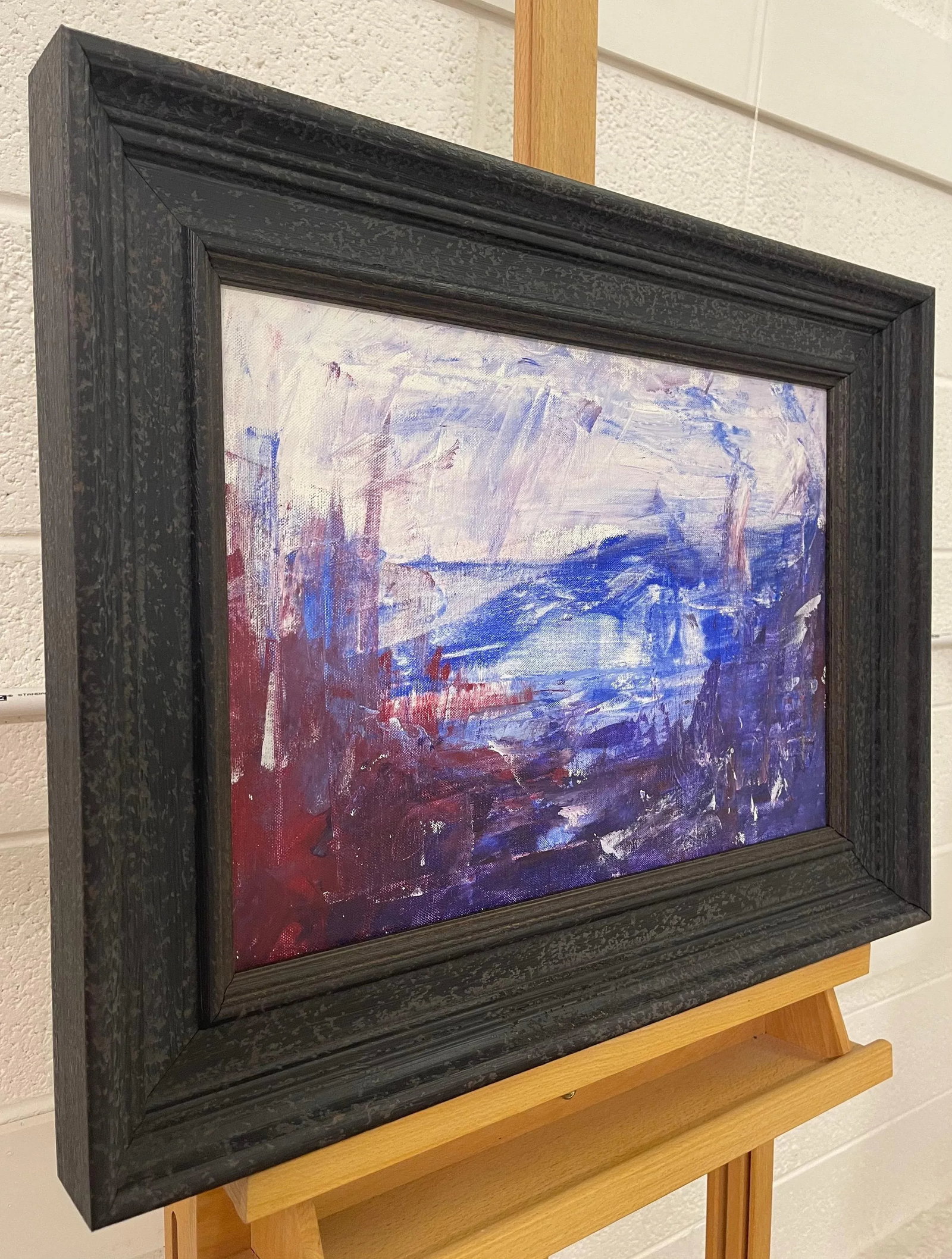 Blue Mountain Abstract Expressionist Painting by Contemporary British Artist - 2