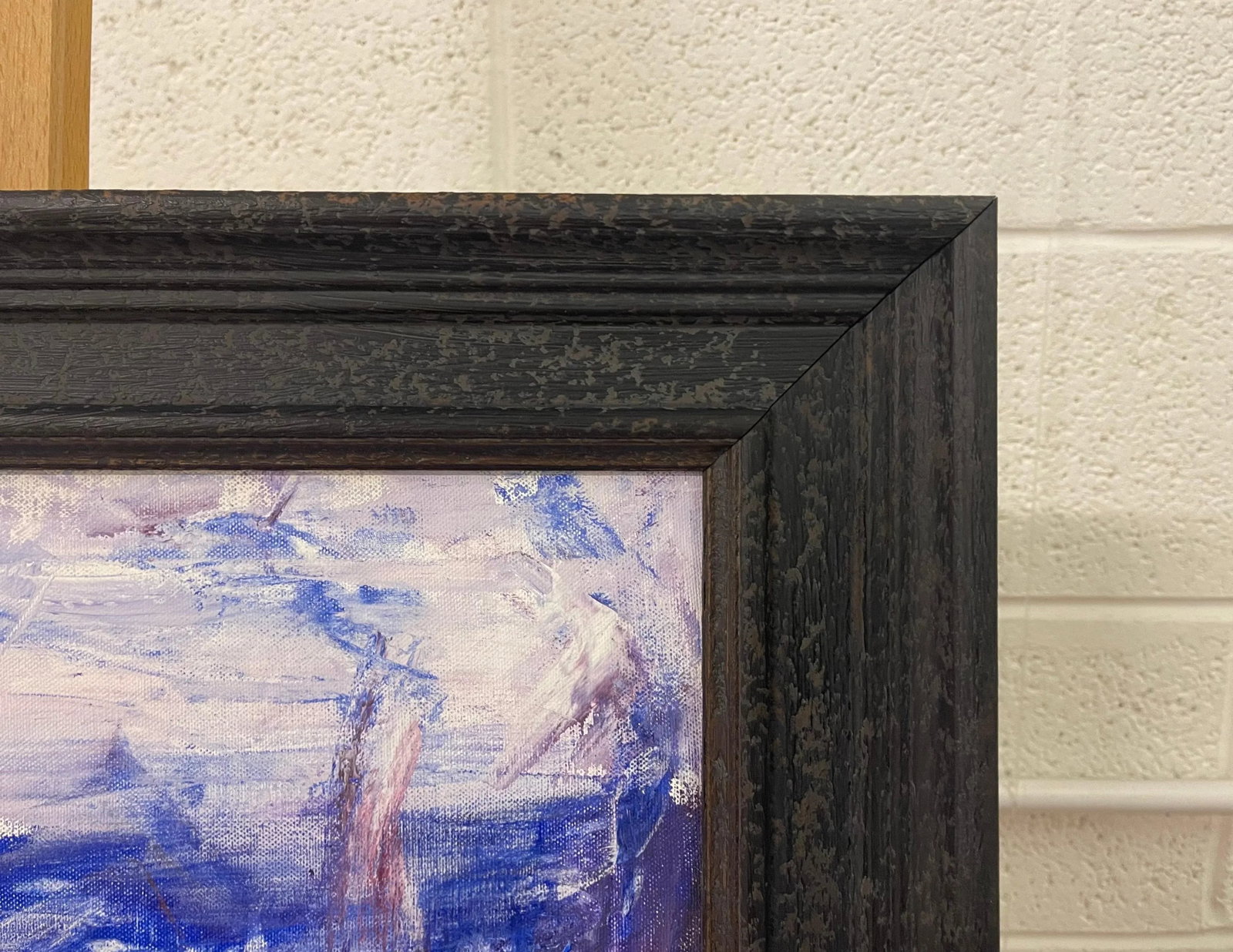 Blue Mountain Abstract Expressionist Painting by Contemporary British Artist - 6