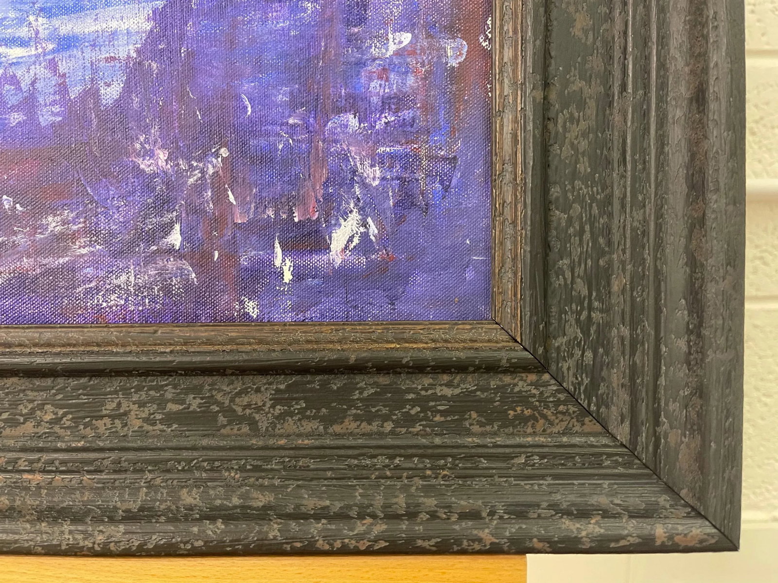 Blue Mountain Abstract Expressionist Painting by Contemporary British Artist - 7