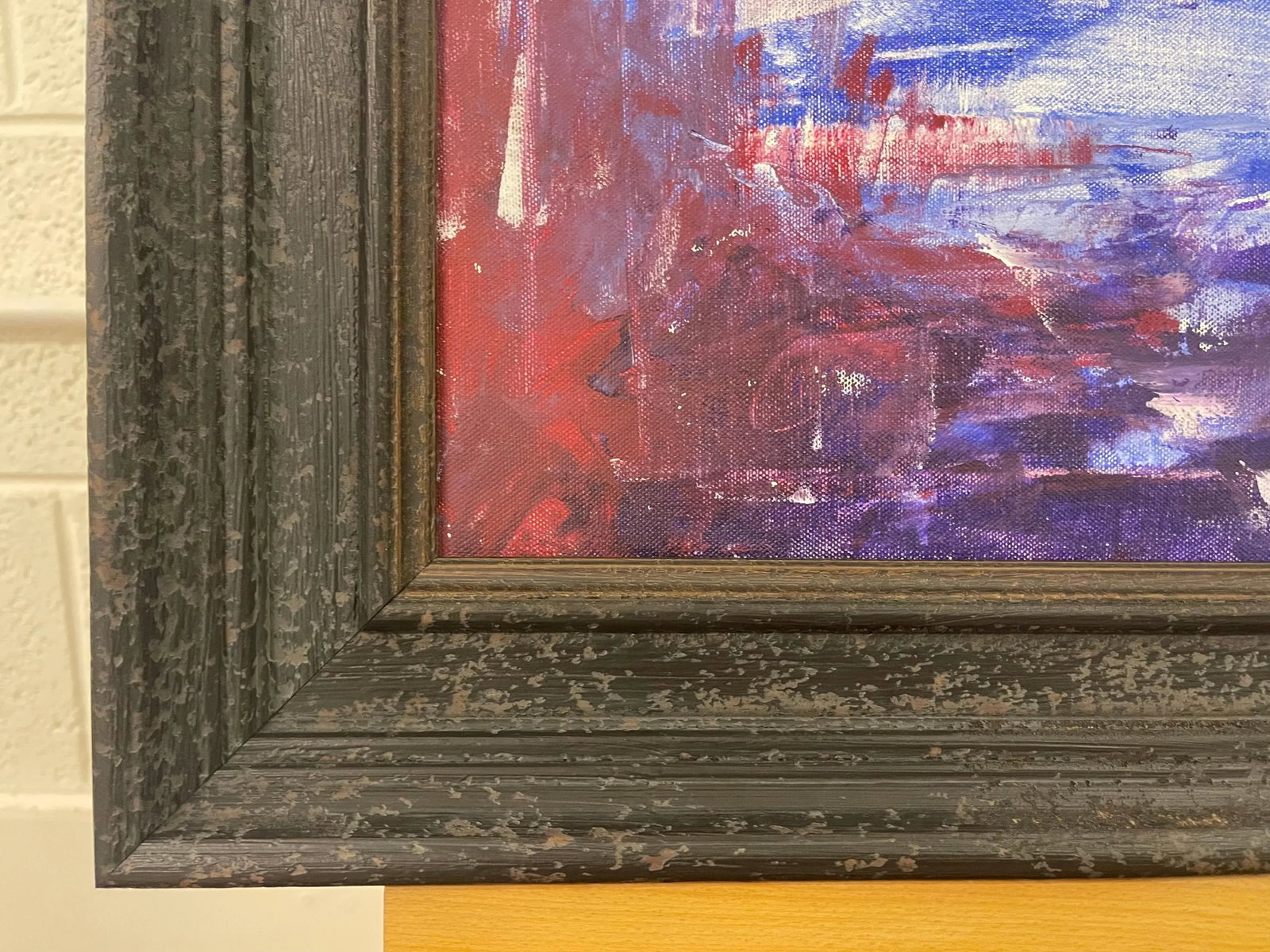 Blue Mountain Abstract Expressionist Painting by Contemporary British Artist - 9
