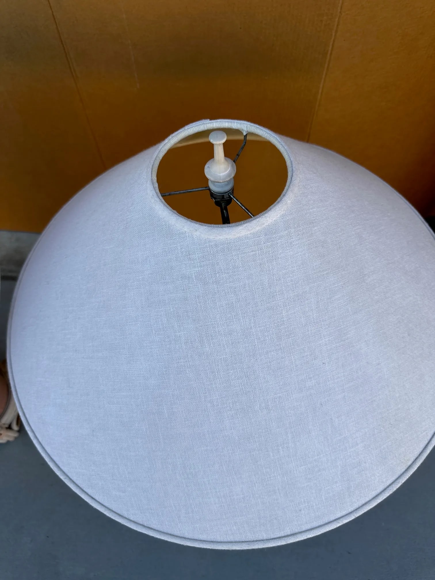 Vintage Southwest Terra Cotta/Reed Detail Table Lamps- a Pair - 7