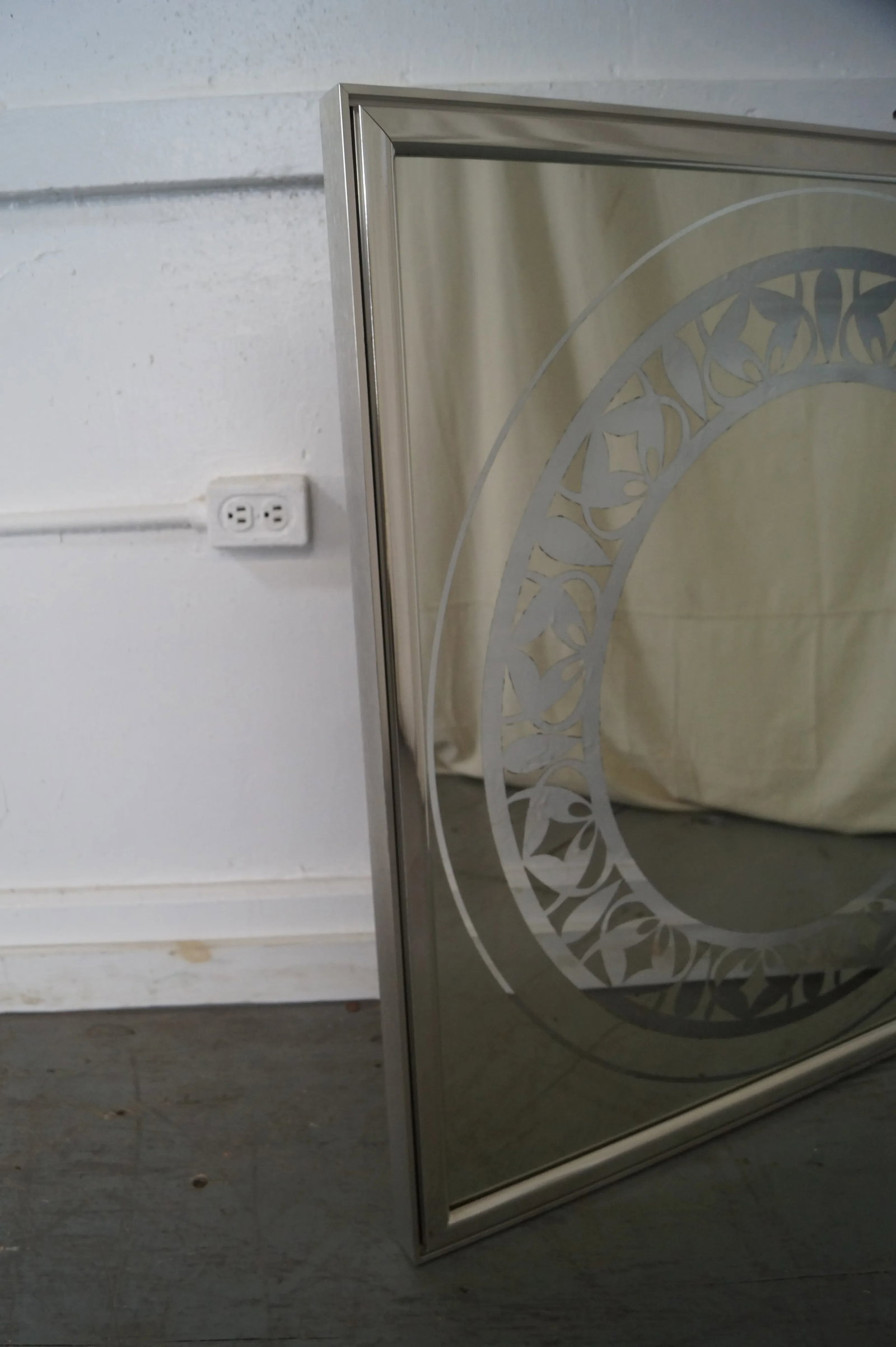 Vanguard Mid-Century Square Chrome Wall Mirrors - A Pair - 9