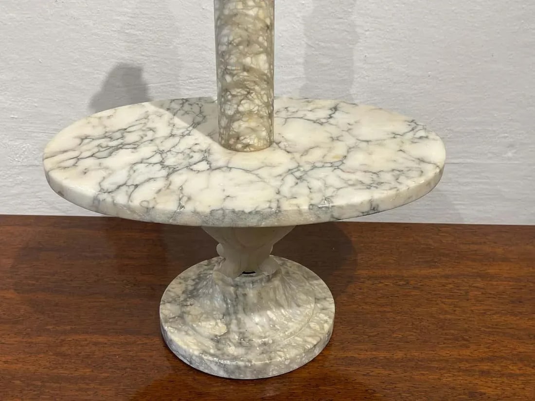 Early 20th Century Antique French Neoclassical Marble & Ormolu Pastry Centerpiece / Tazza - 11