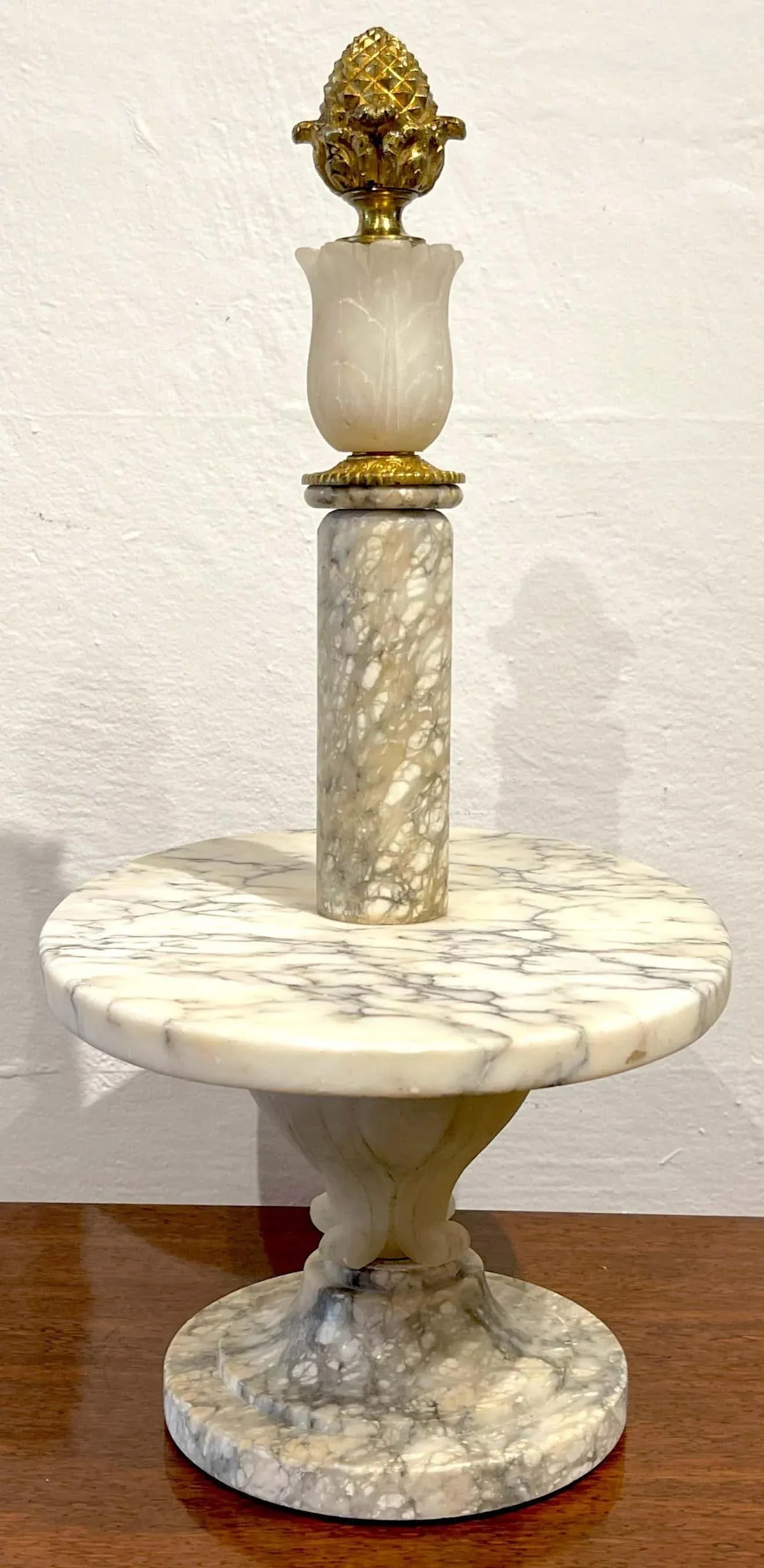 Early 20th Century Antique French Neoclassical Marble & Ormolu Pastry Centerpiece / Tazza - 12