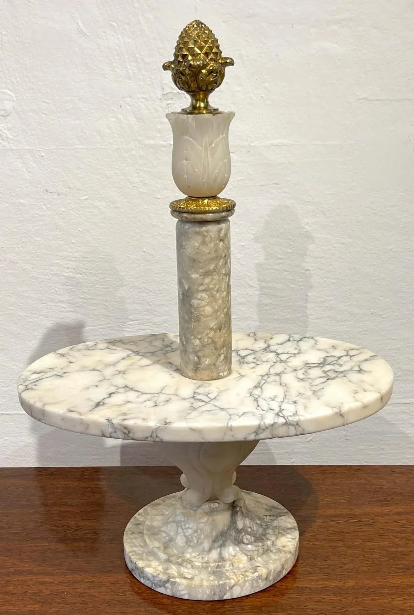 Early 20th Century Antique French Neoclassical Marble & Ormolu Pastry Centerpiece / Tazza - 2