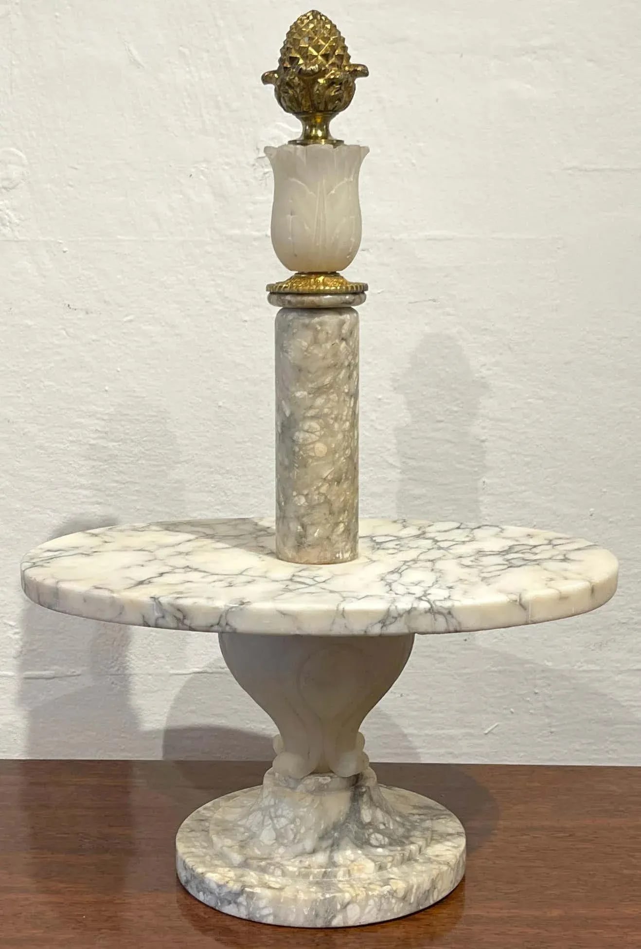Early 20th Century Antique French Neoclassical Marble & Ormolu Pastry Centerpiece / Tazza - 3