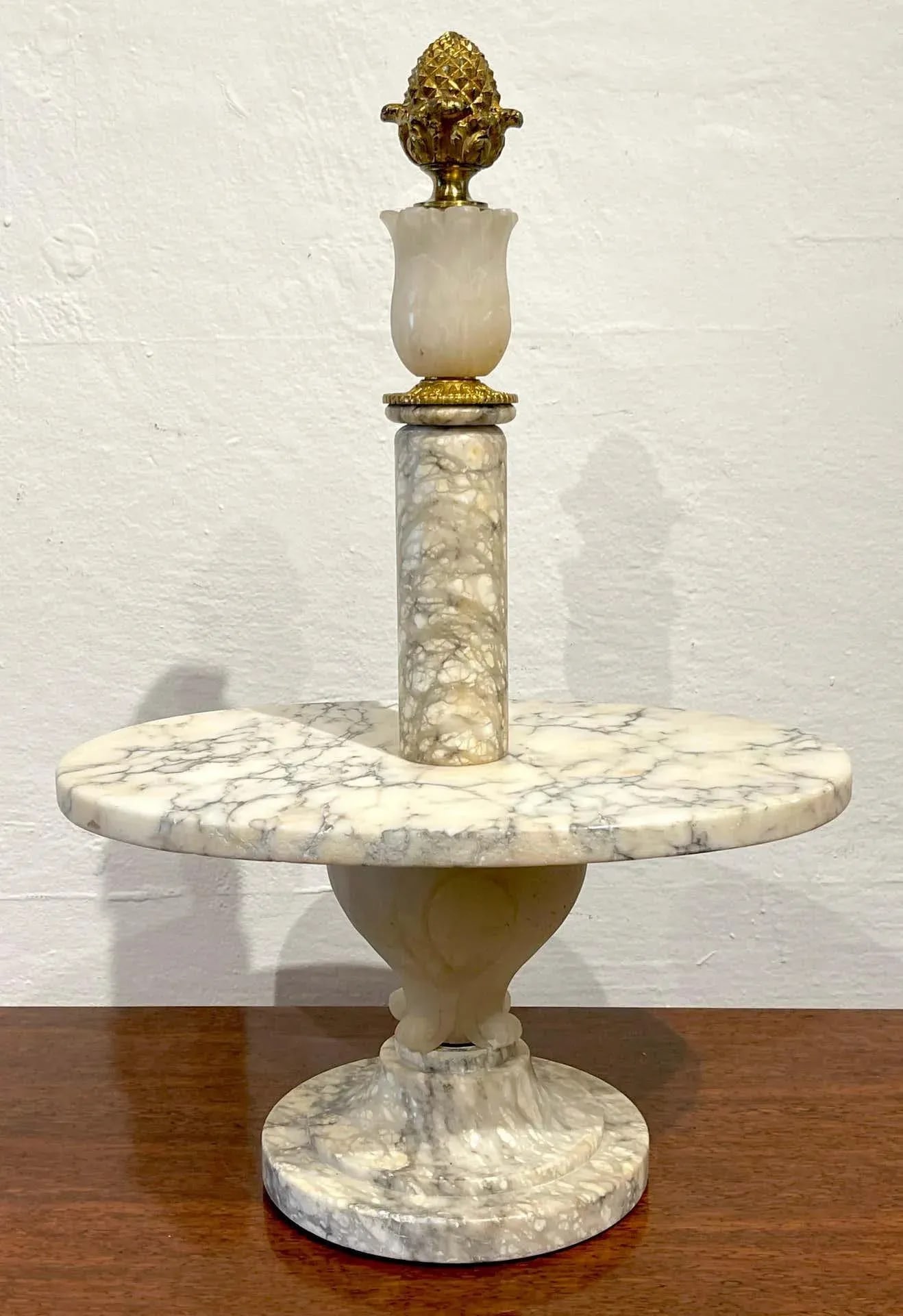Early 20th Century Antique French Neoclassical Marble & Ormolu Pastry Centerpiece / Tazza - 5