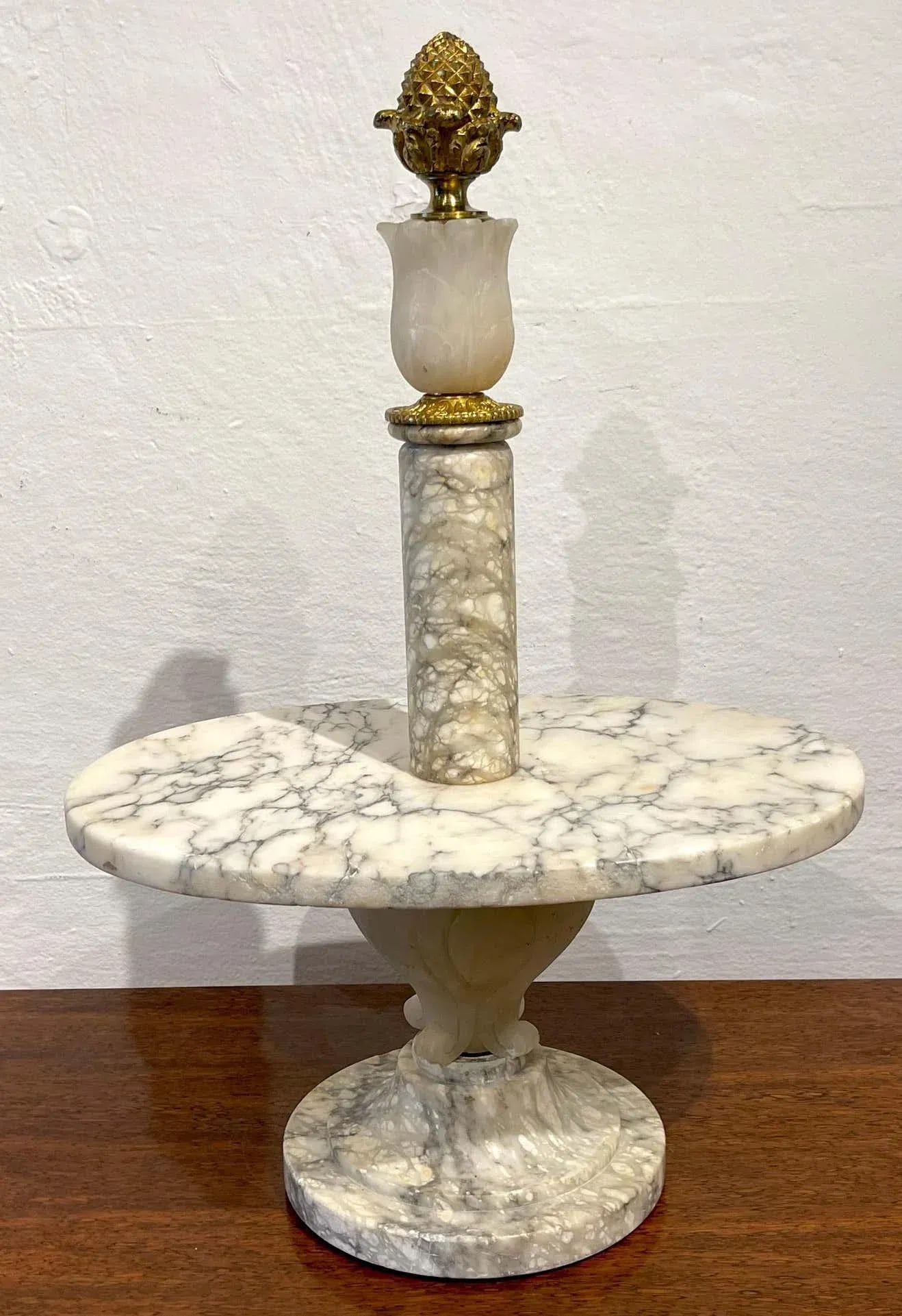 Early 20th Century Antique French Neoclassical Marble & Ormolu Pastry Centerpiece / Tazza - 6