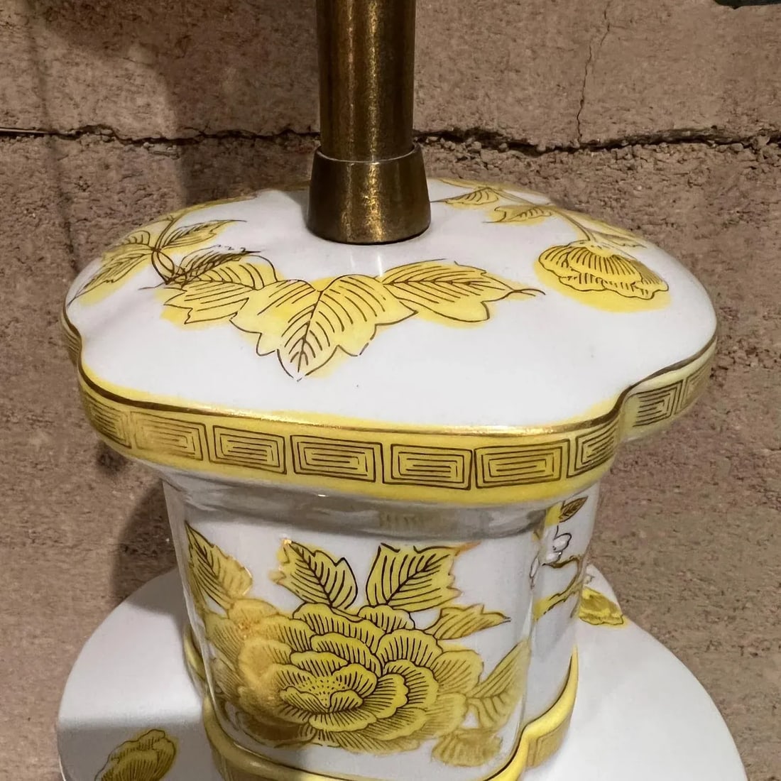 1960s Marbro Oriental Table Lamp Floral Porcelain - 9