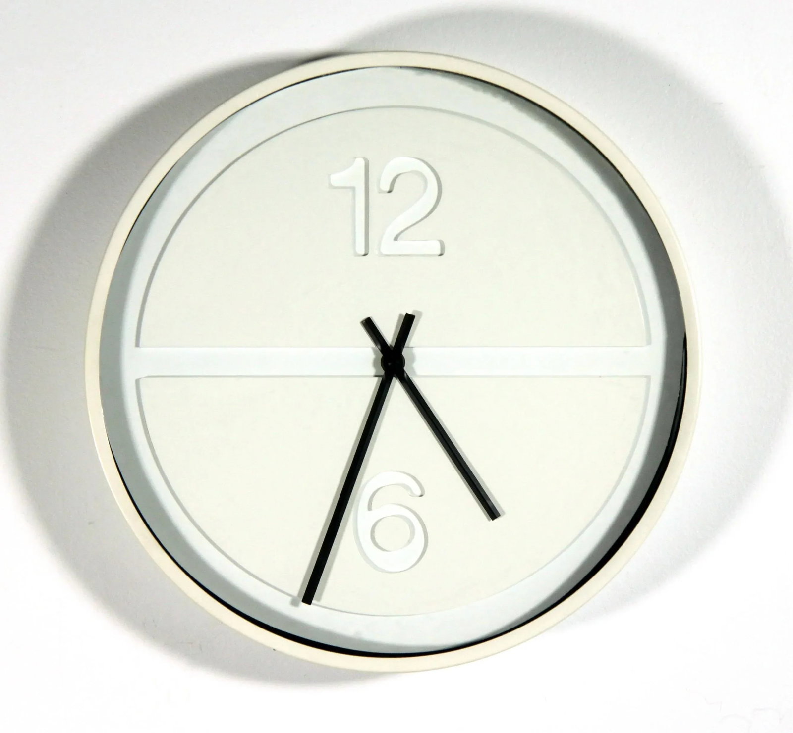 Mid Century Modern Howard Miller White Pill Wall Clock by George Nelson - 7