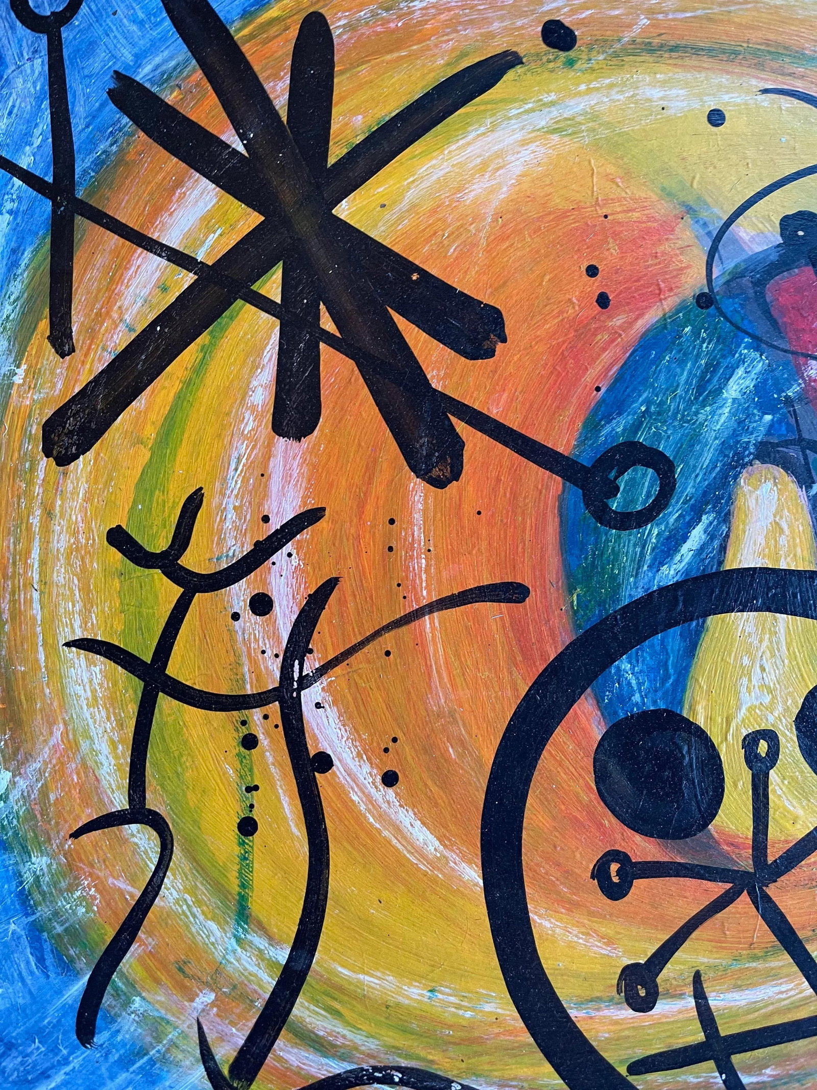 Miróvian Style Painting , Peter Keil, 1967 - 4