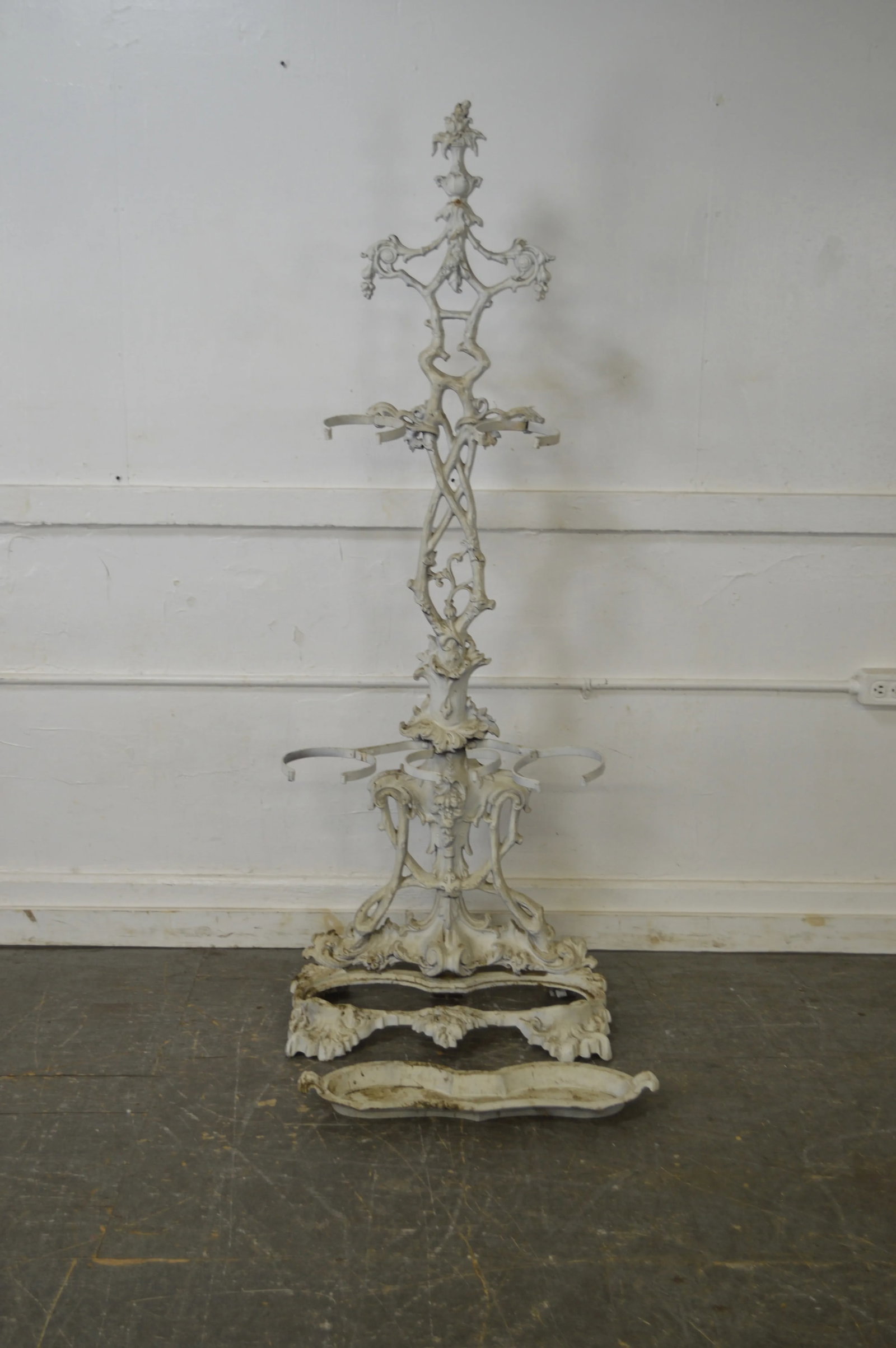 Antique 19th Century Victorian Cast Iron Hall Stand - 3