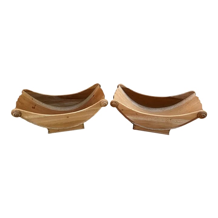 Antique Early English Cheese Coaster/Stand-A Pair: Early English Cheese Coaster/Stand in its natural state no stain. Cheese was eaten daily in large wealthy households and the cheese coaster or cradle would have been a necessity. They were crescent