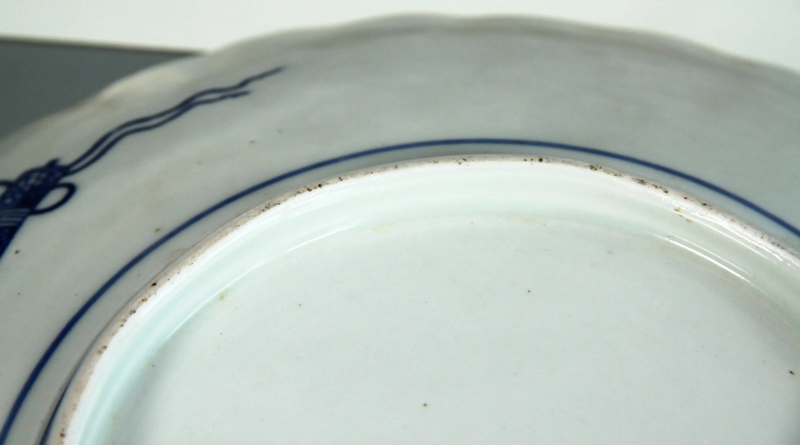 Antique Late 19th Century Meiji Period Japanese Blue & White Porcelain Charger - 8