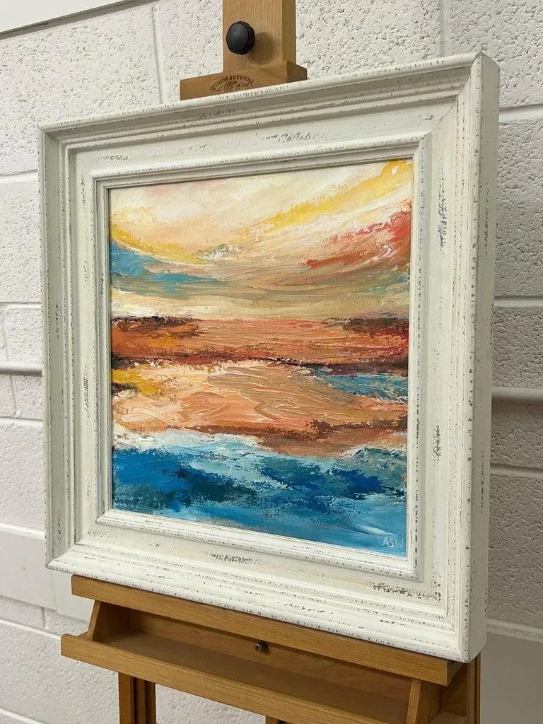 Expressive Abstract Seascape Landscape Painting by Contemporary British Artist - 4