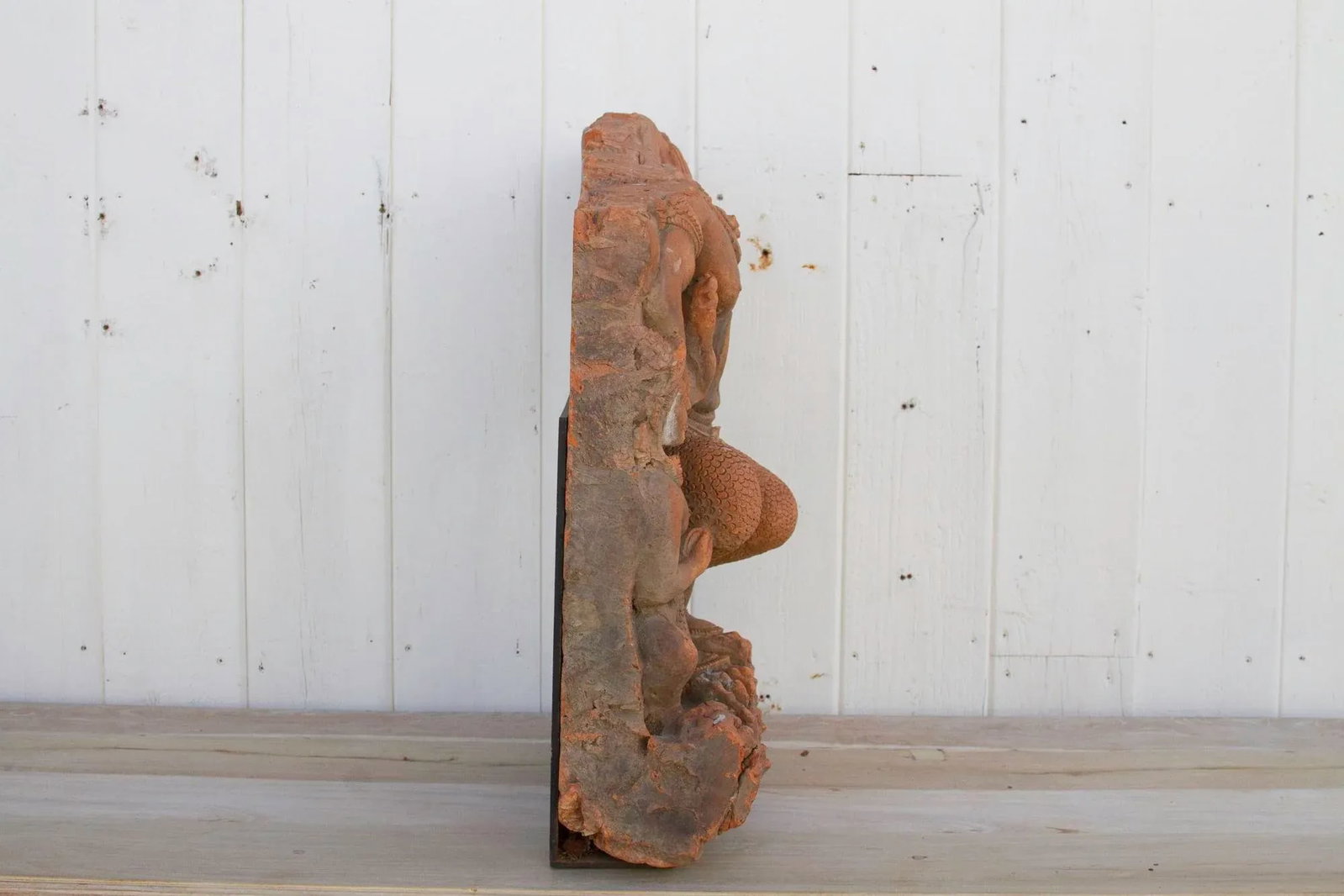 Large Antique Thai Terracotta Mythical Statue - 8